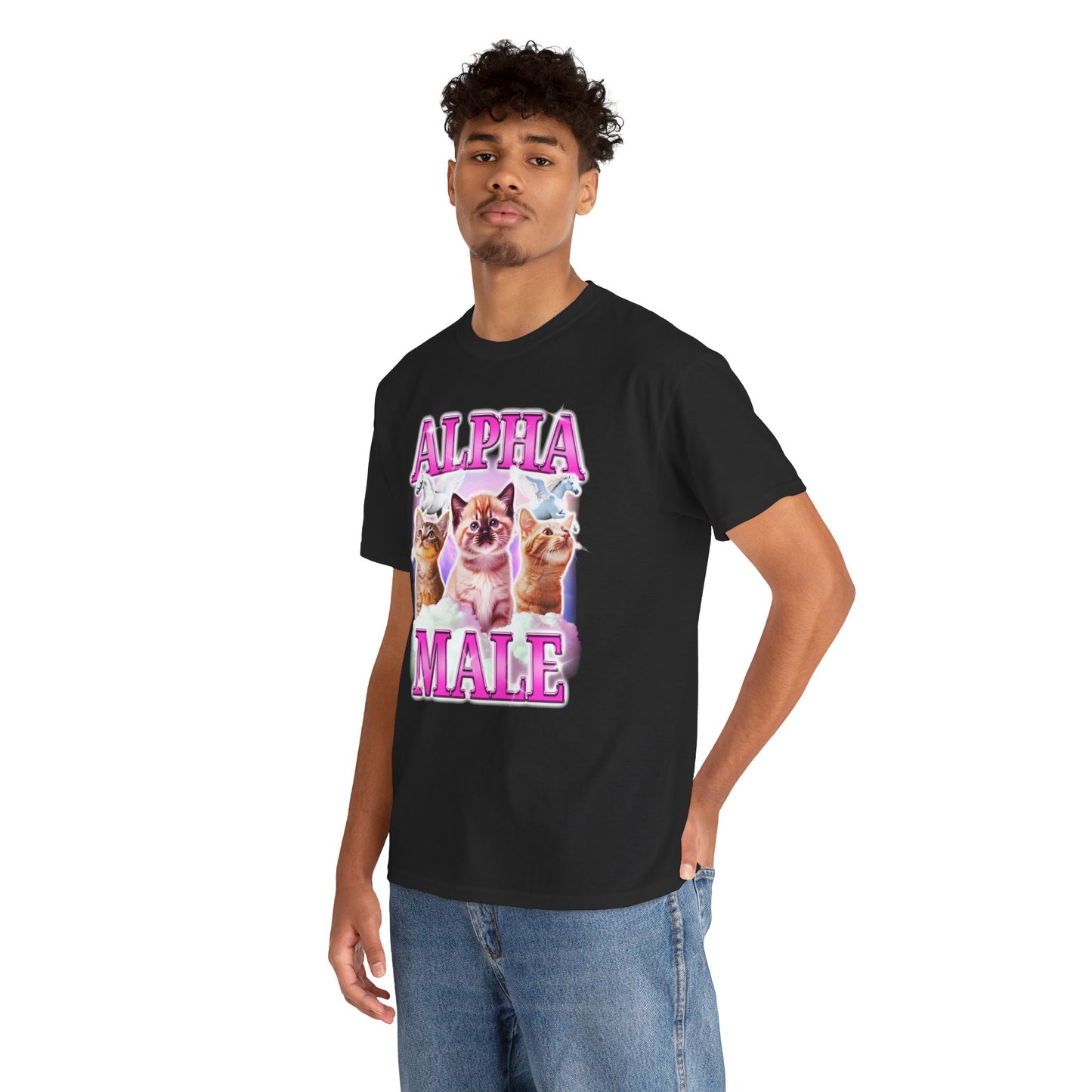 ALPHA MALE CAT RAINBOW UNICORN SHIRT