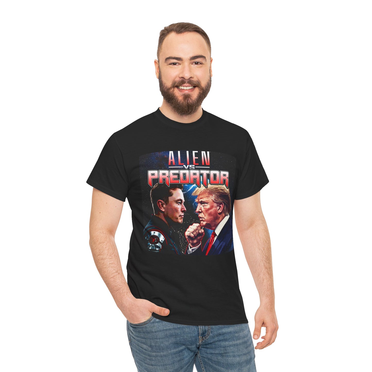 ALIEN VS PREDATOR ELON MUSK VS DONALD TRUMP SHIRT