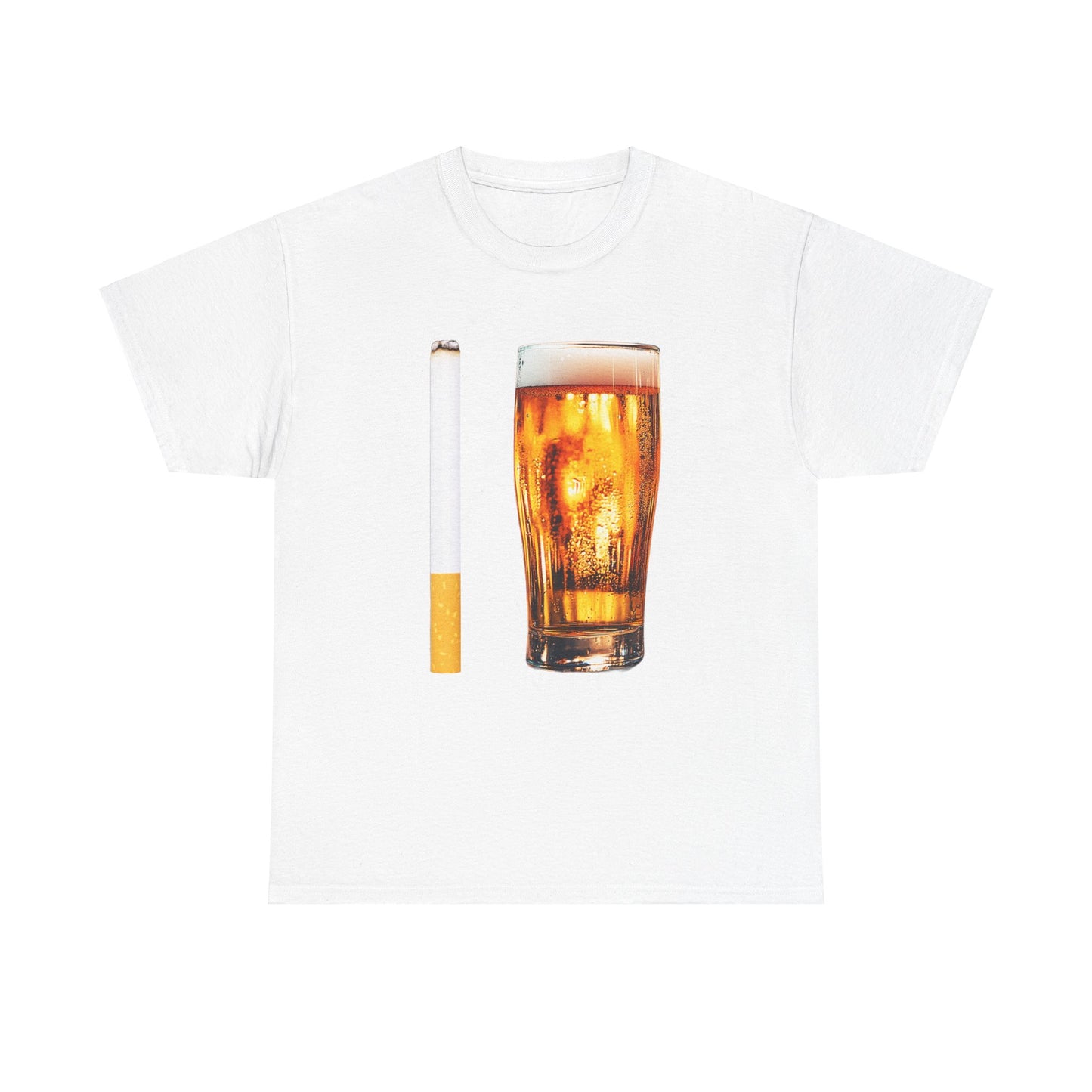CIGARETTE BEER GRAPHIC SHIRT