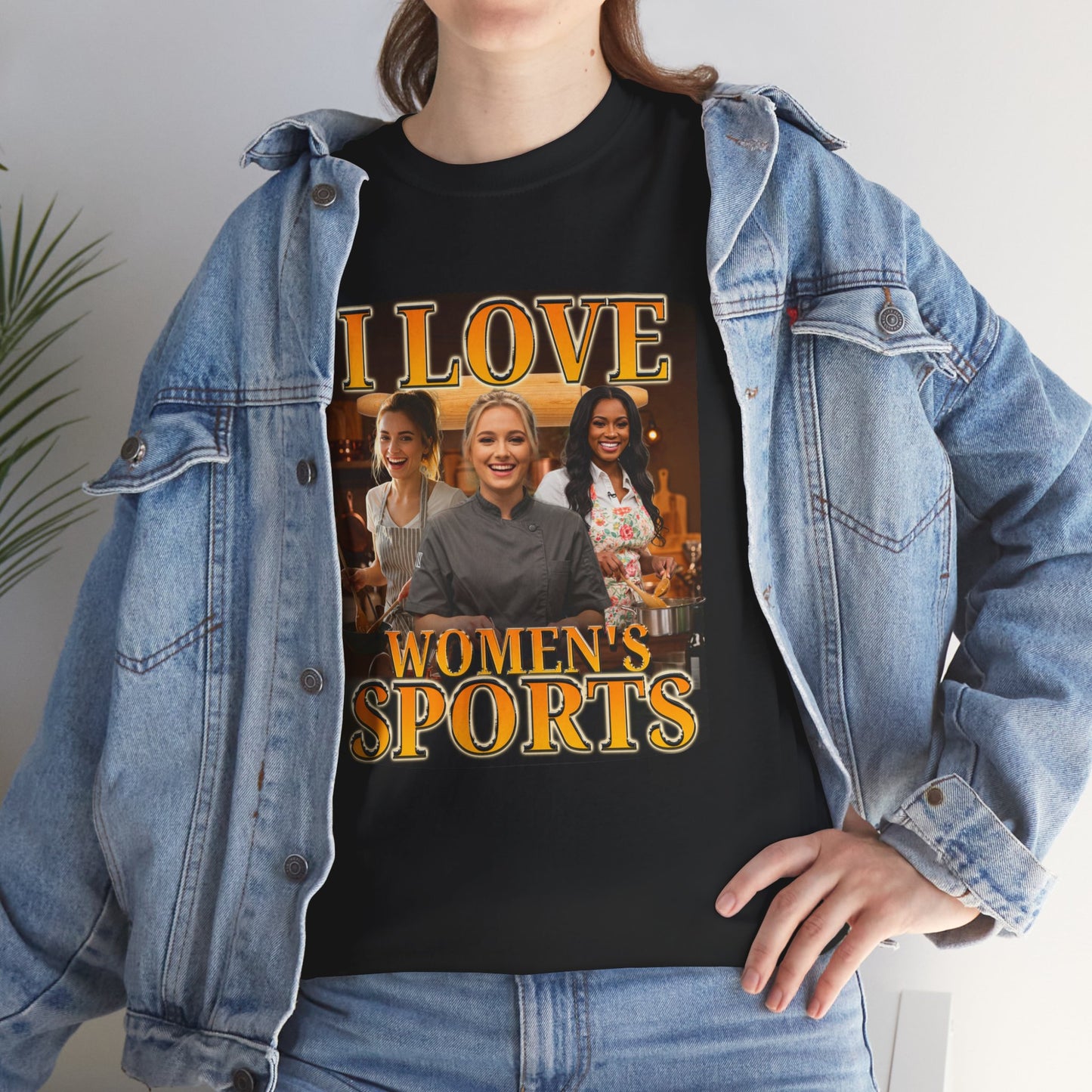 I LOVE WOMEN'S SPORTS SHIRT