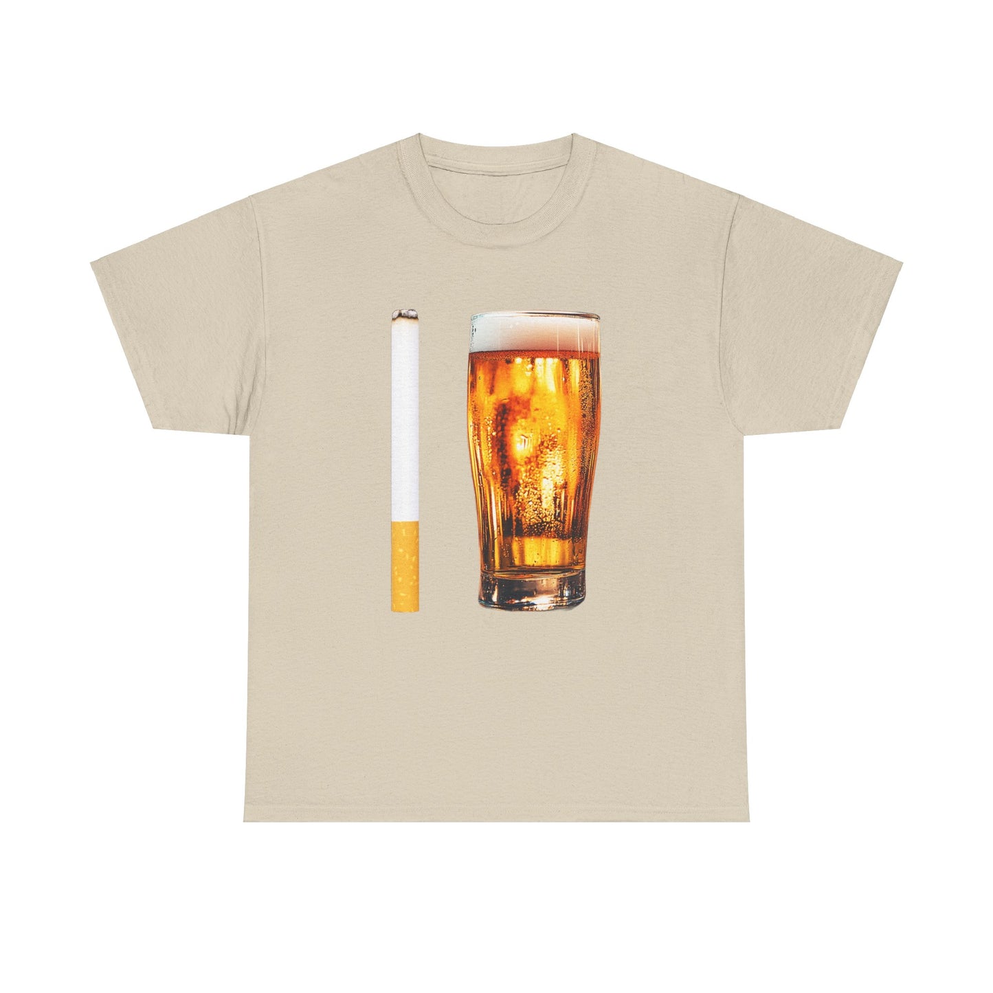 CIGARETTE BEER GRAPHIC SHIRT