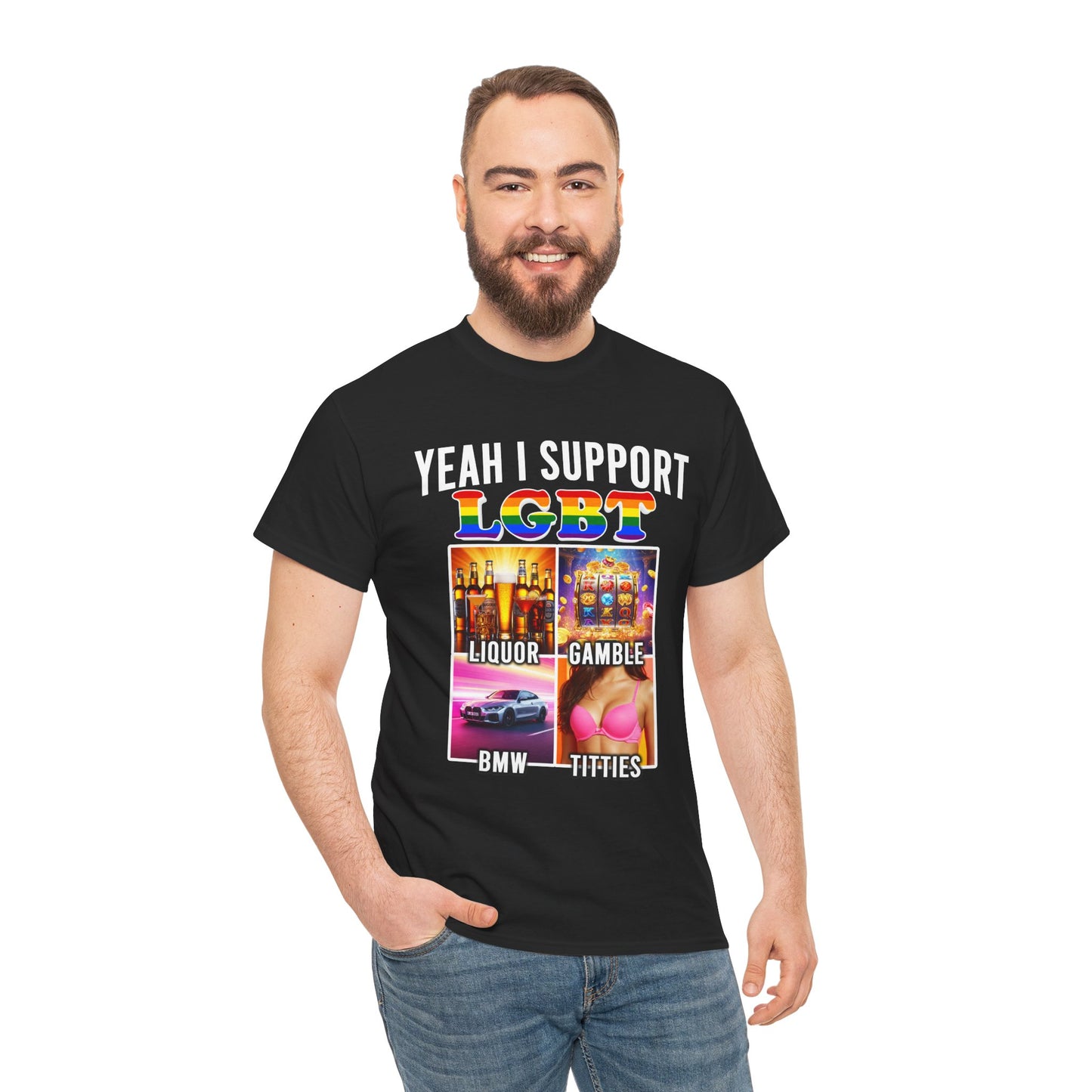 YEAH I SUPPORT LGBT SHIRT