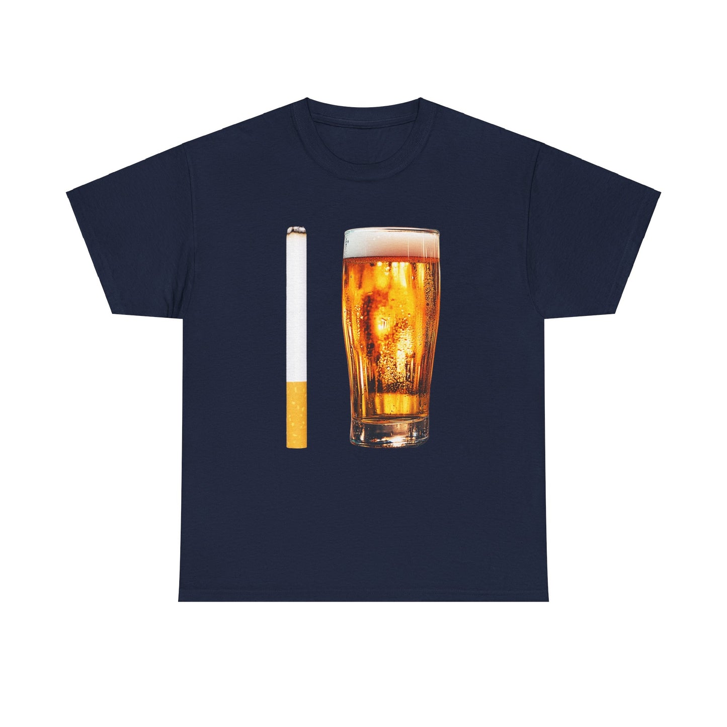 CIGARETTE BEER GRAPHIC SHIRT