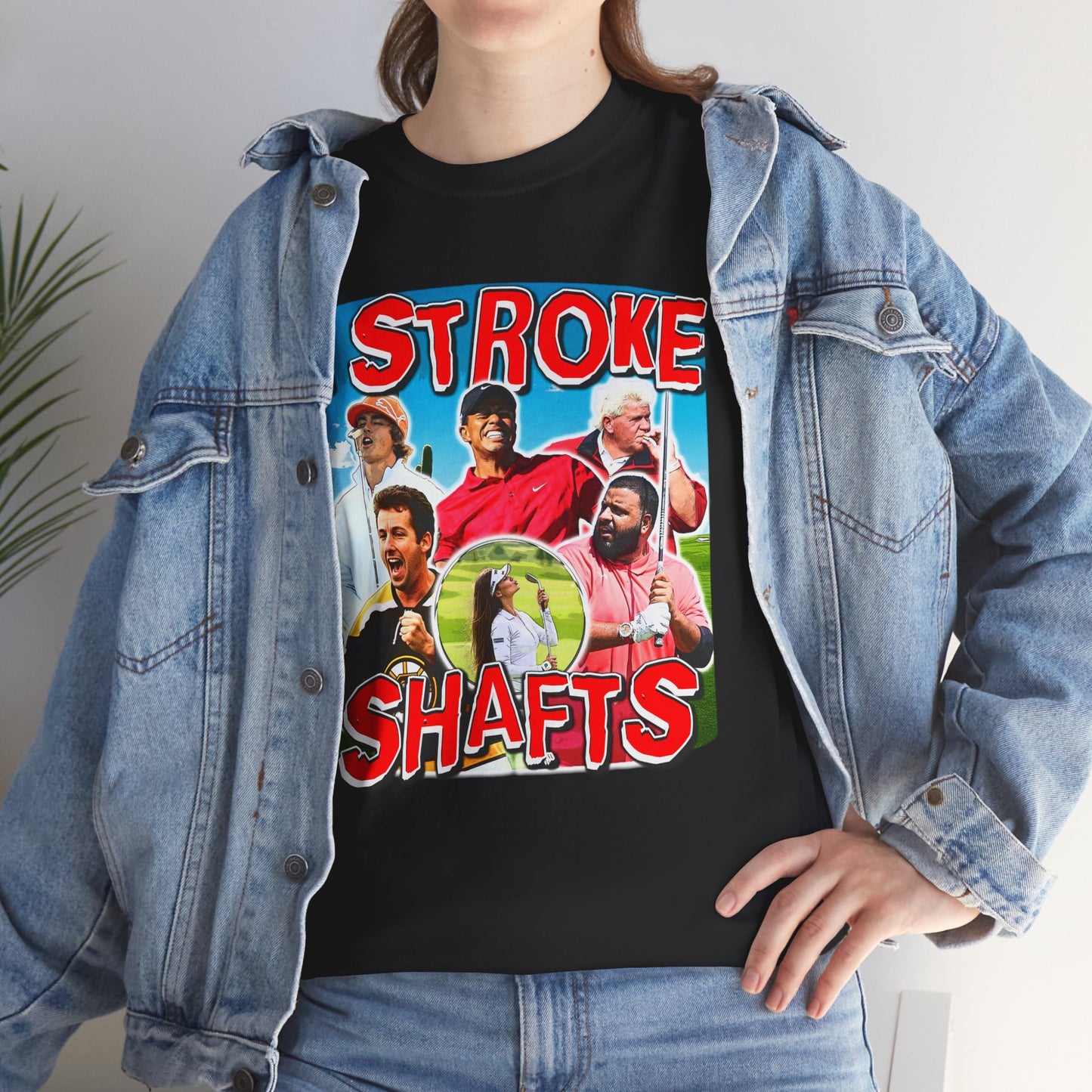 I STROKE SHAFTS GOLF SHIRT