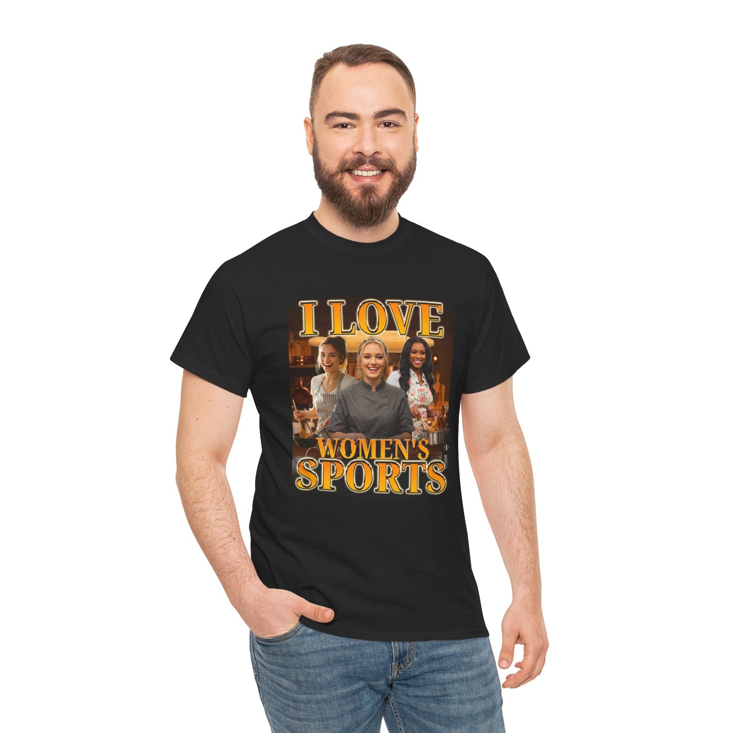 I LOVE WOMEN'S SPORTS SHIRT
