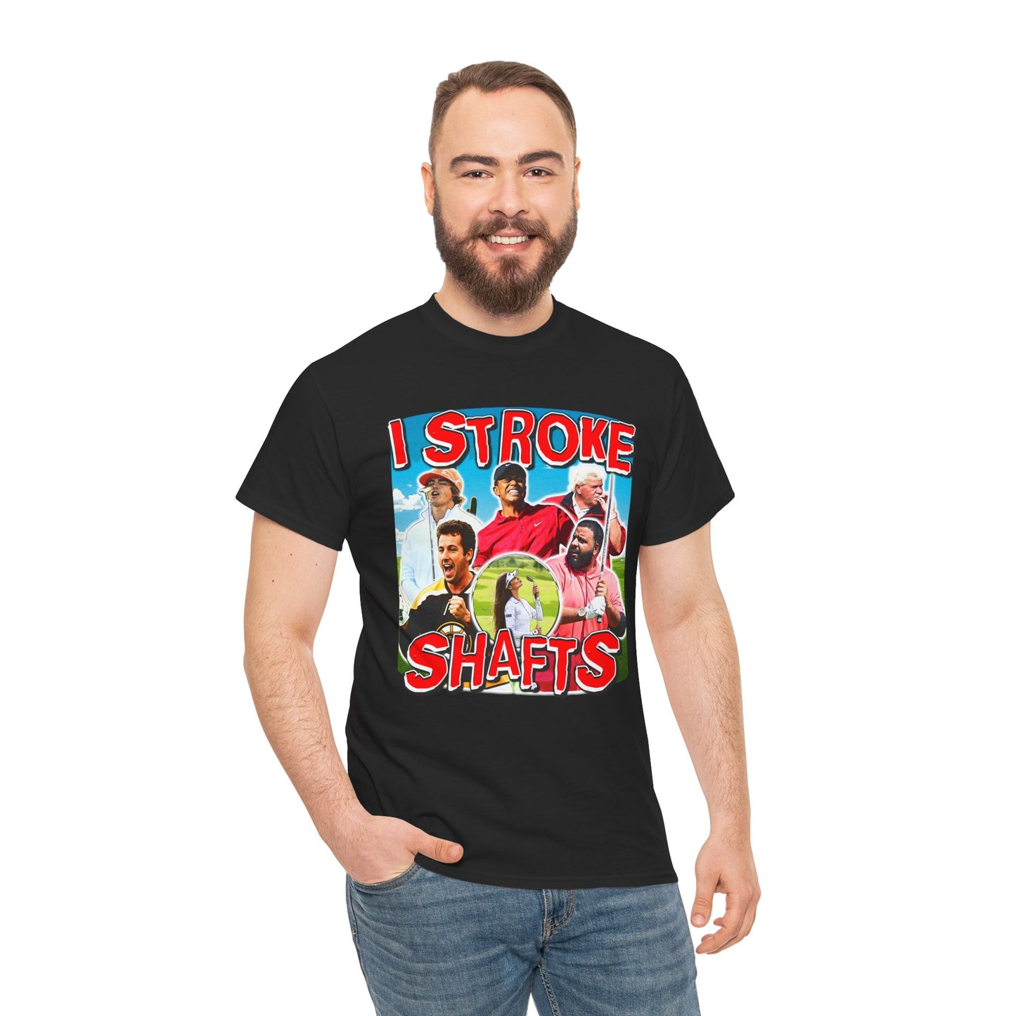 I STROKE SHAFTS GOLF SHIRT