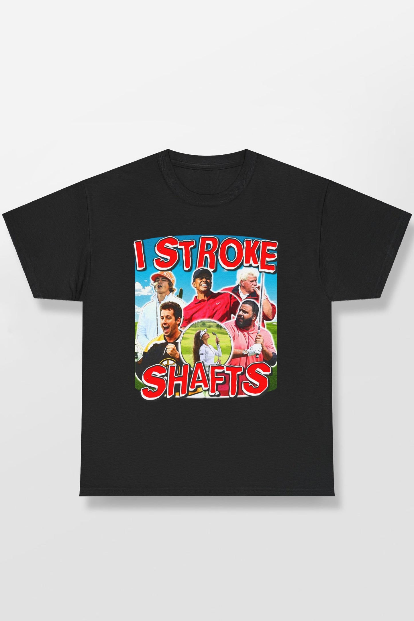 I STROKE SHAFTS GOLF SHIRT