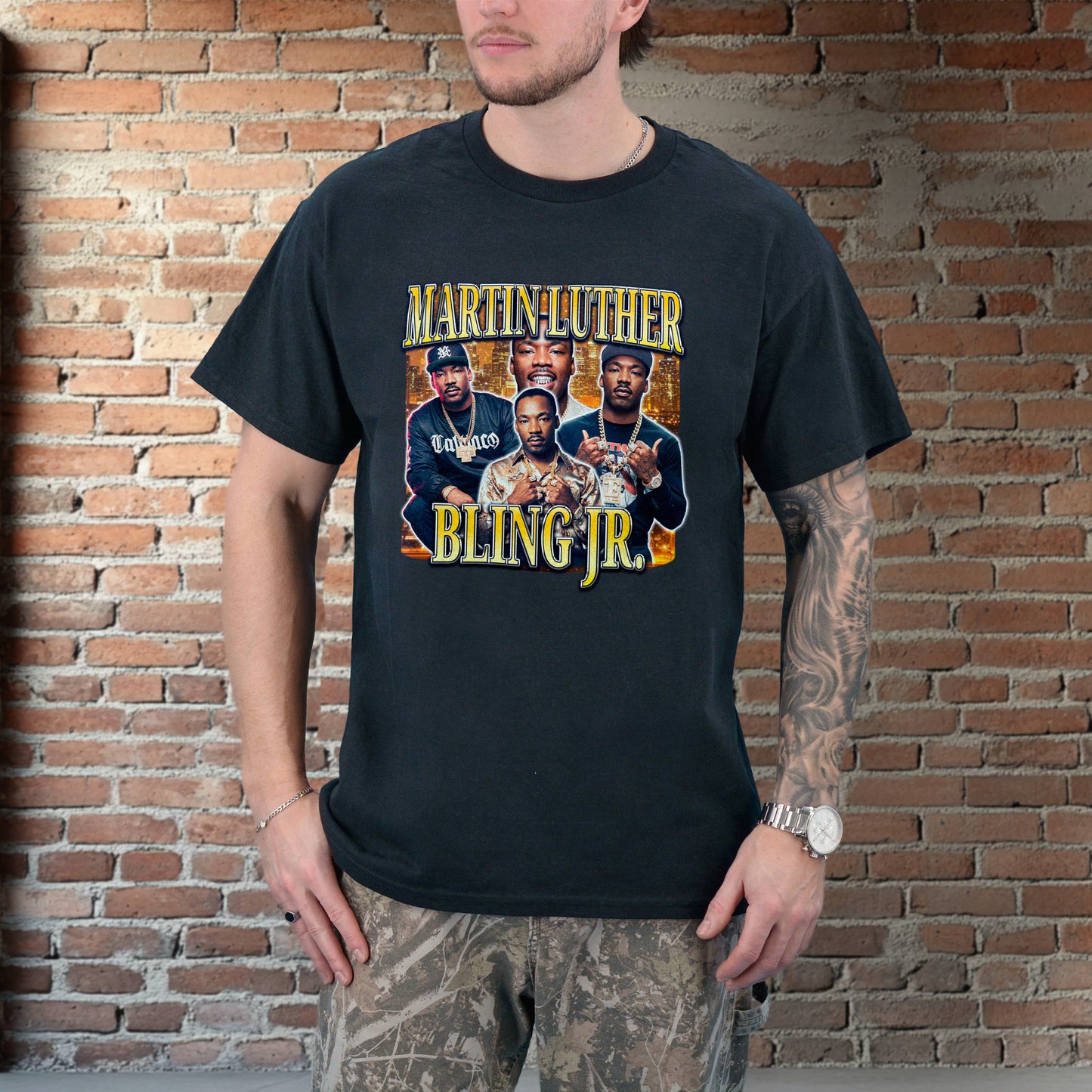 MARTIN LUTHER KING BLING JR. SHIRT