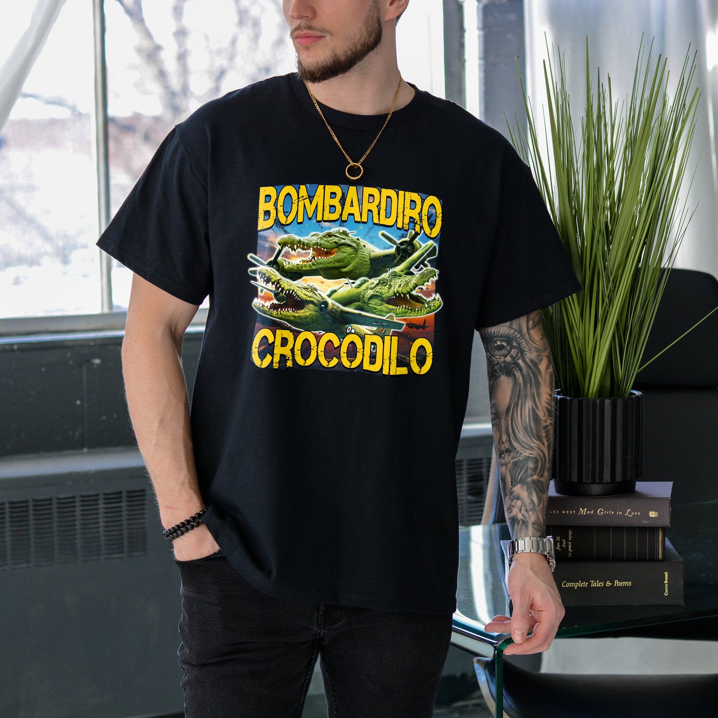 BOMBARDIRO CROCODILO BRAINROT SHIRT