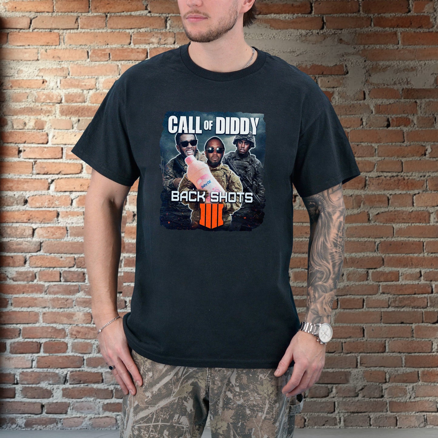 CALL OF DIDDY BACK SHOTS 4 SHIRT