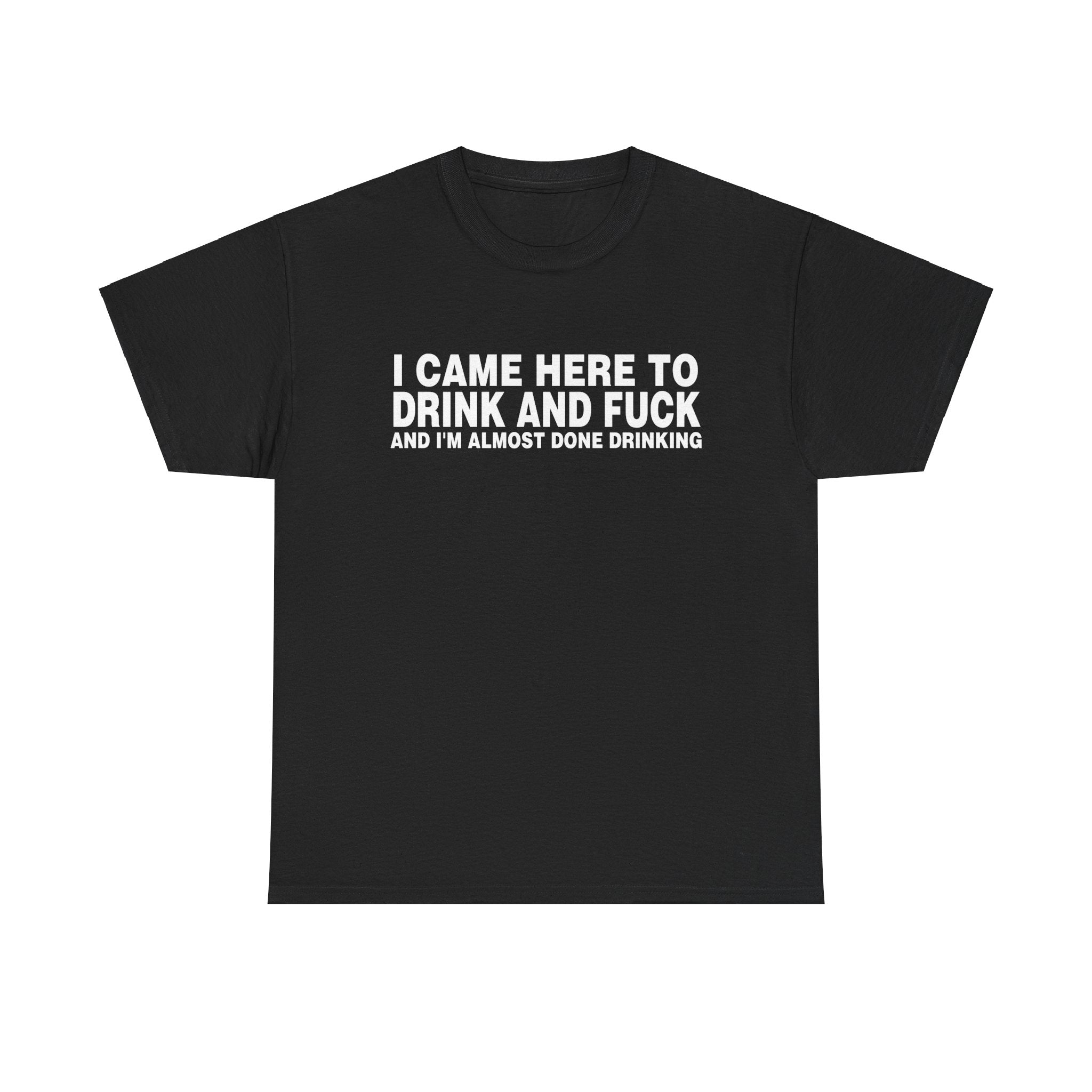 I CAME HERE TO DRINK AND FUCK AND I'M ALMOST DONE DRINKING SHIRT