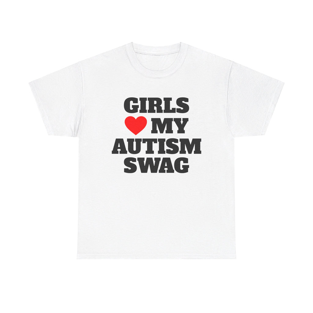 Girls Heart Love My Autism Swag Shirt