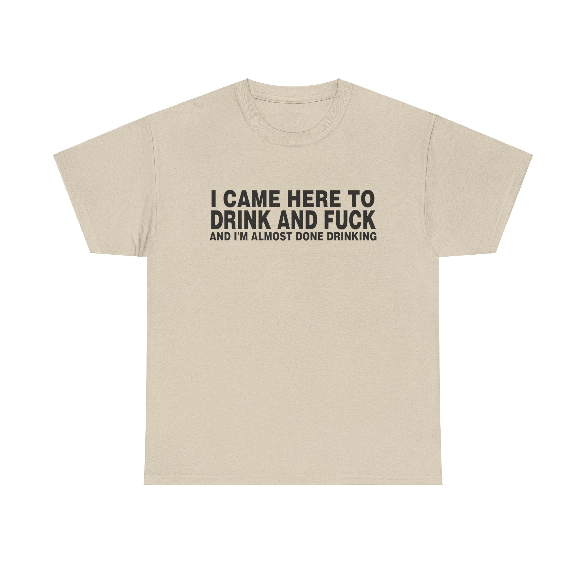 I CAME HERE TO DRINK AND FUCK AND I'M ALMOST DONE DRINKING SHIRT
