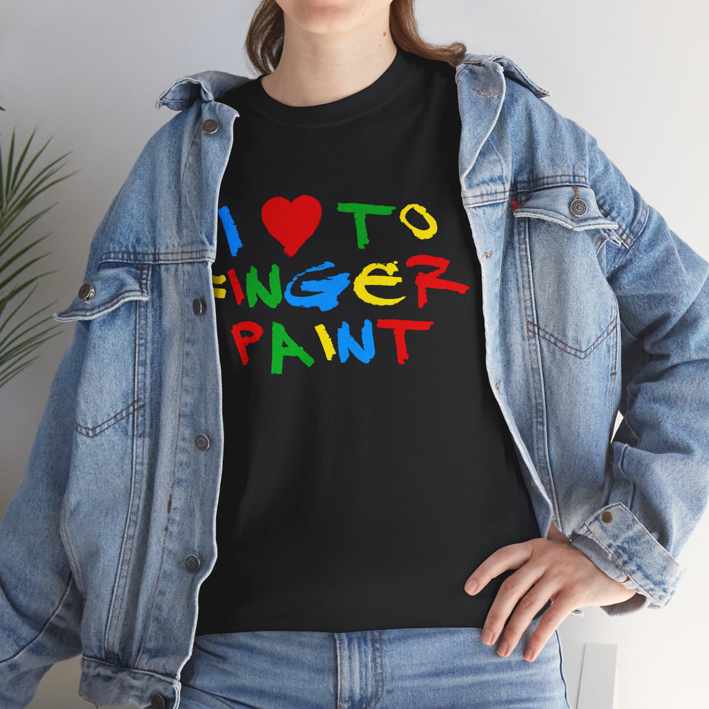 I LOVE TO FINGER PAINT SHIRT