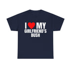 I Love Heart My Girlfriend'S Bush Shirt