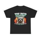 LET ME SHE/THEM TITTIES RACCOON PRONOUNS SHIRT