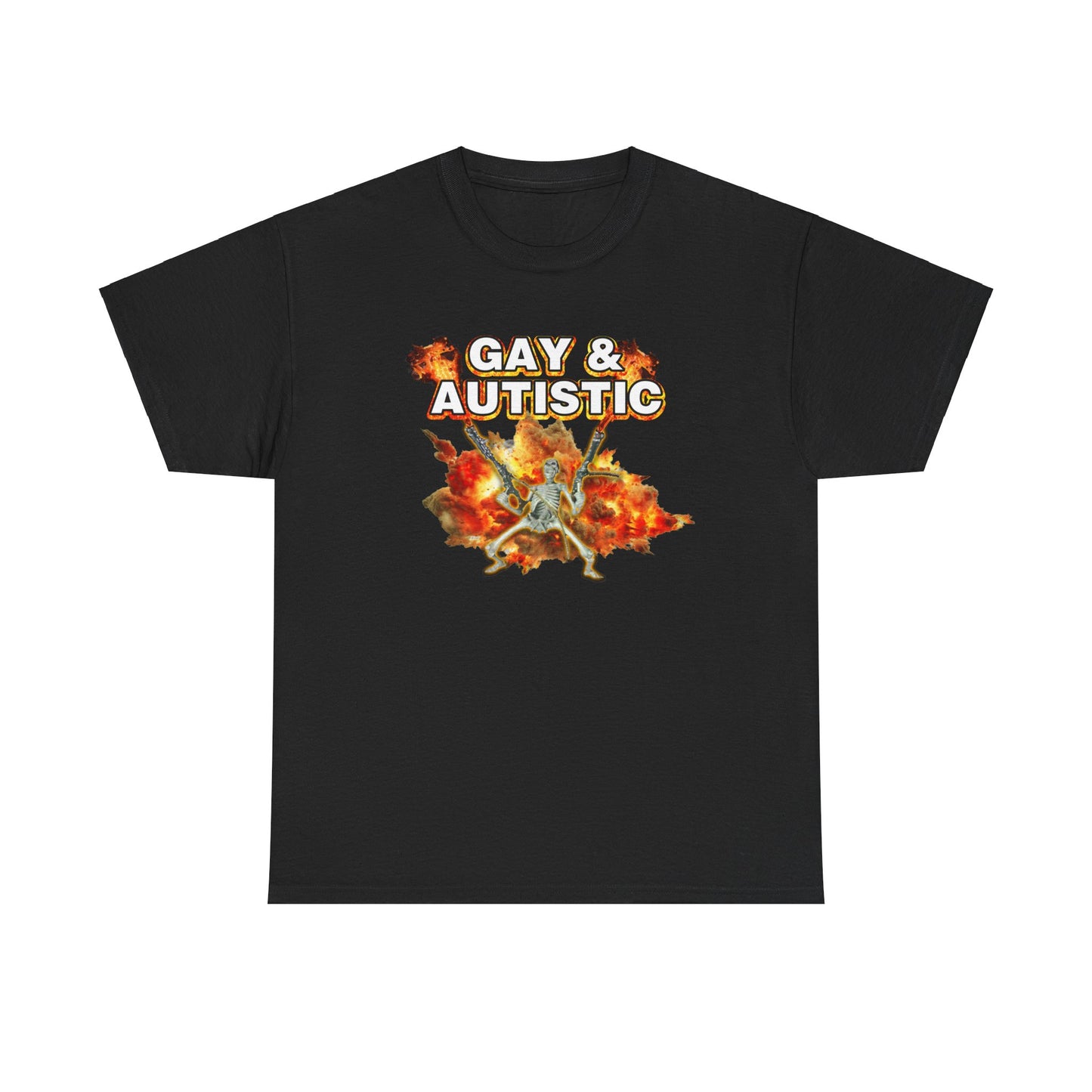 GAY AND AUTISTIC SKELETON SHIRT