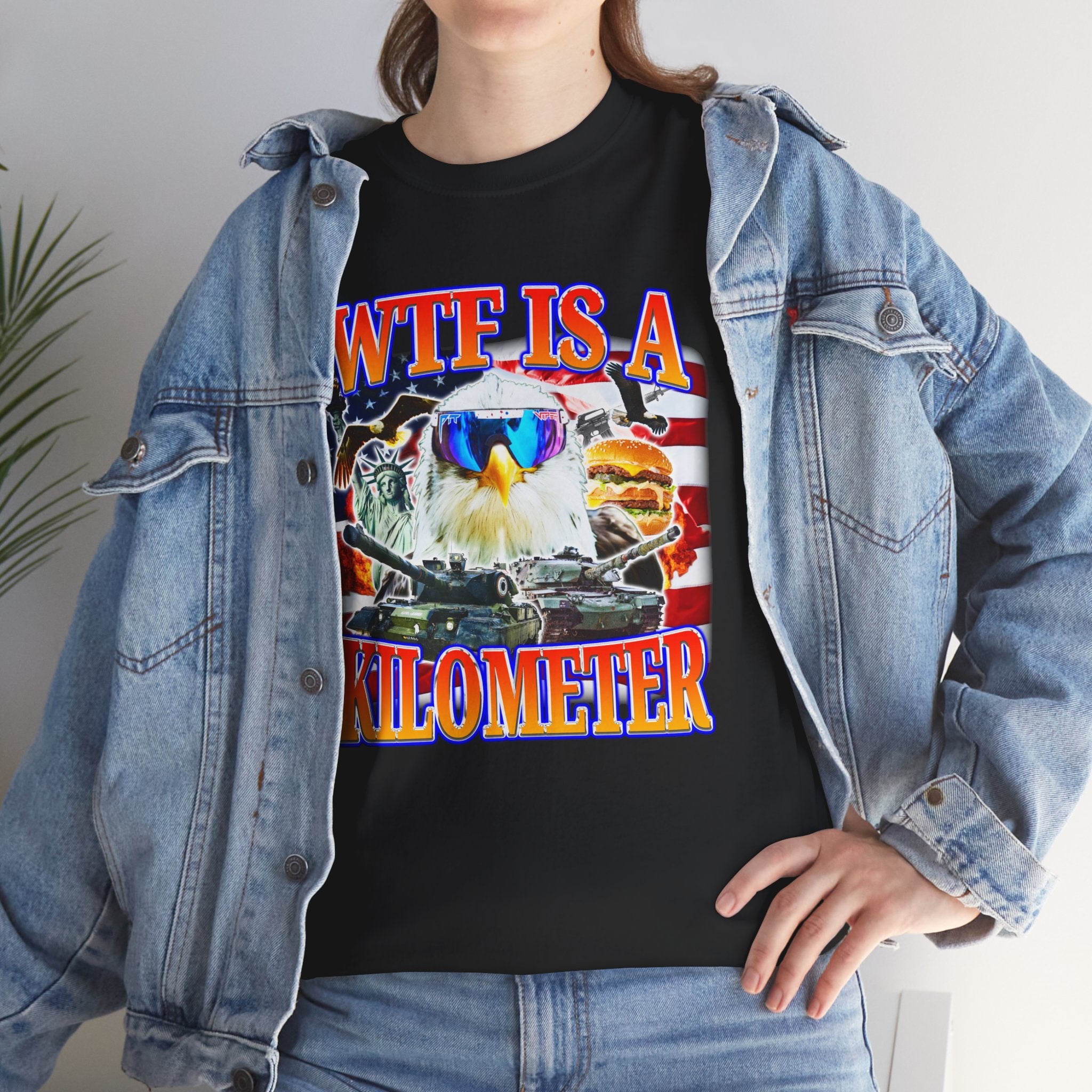 WTF IS A KILOMETER USA SHIRT