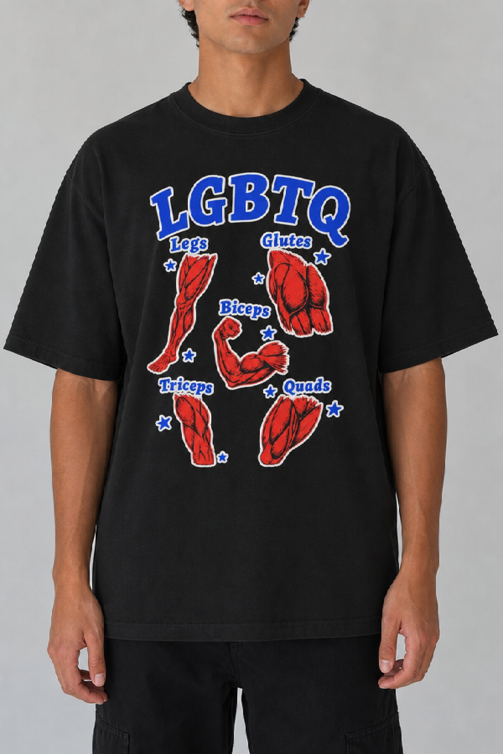 LGBTQ Muscle Diagram Shirt