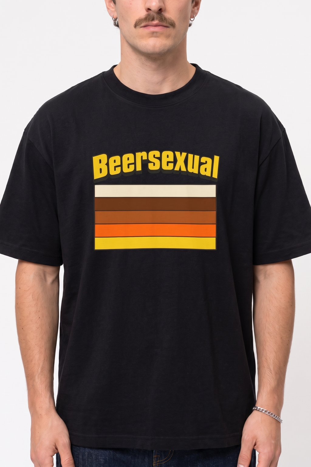 Beersexual Striped Beer Flag Shirt