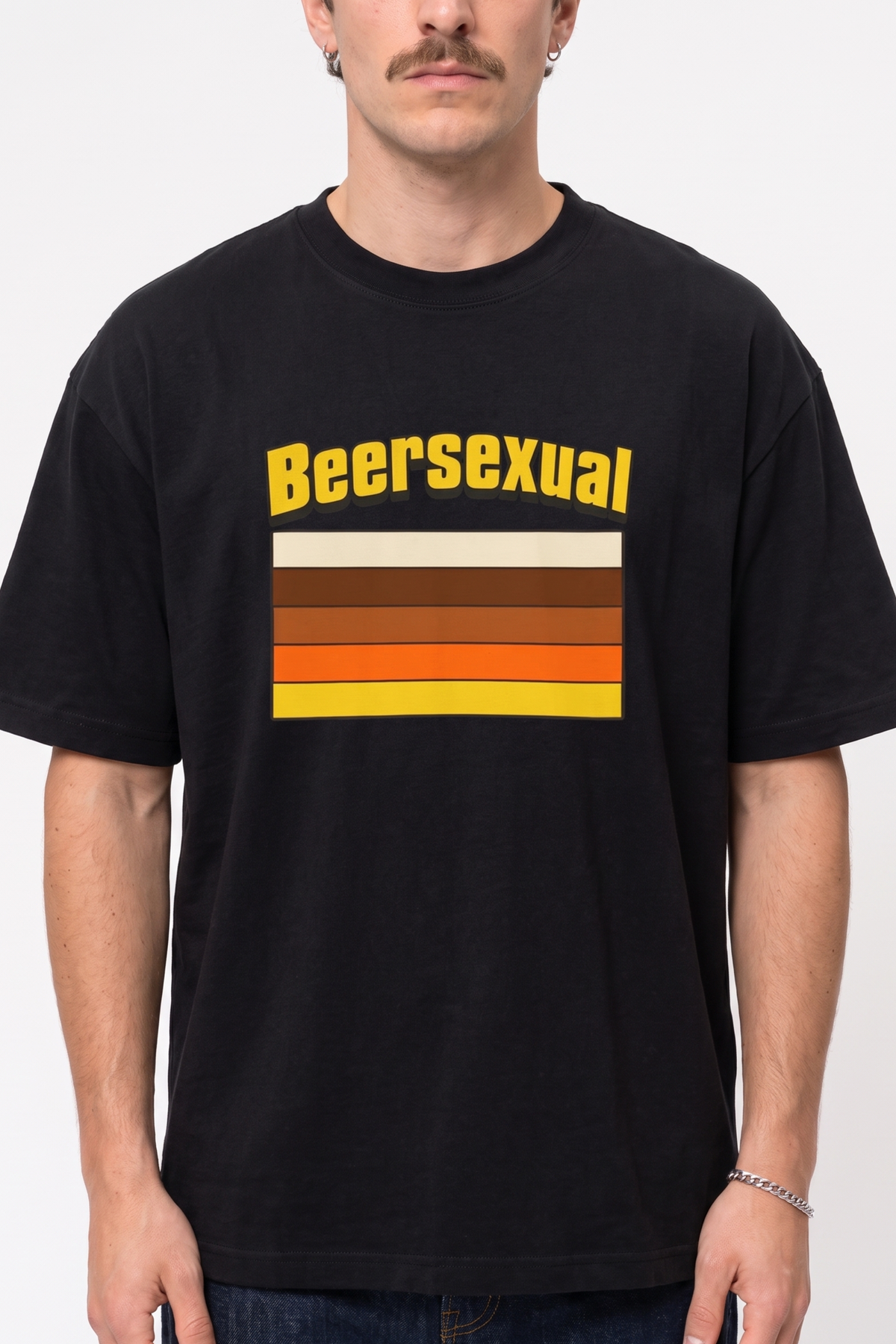 Beersexual Striped Beer Flag Shirt