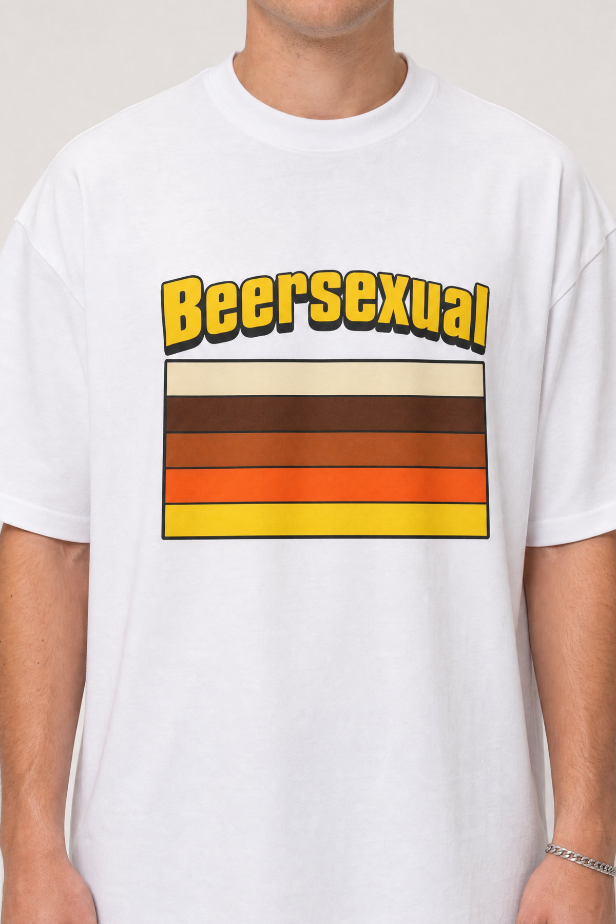 Beersexual Striped Beer Flag Shirt