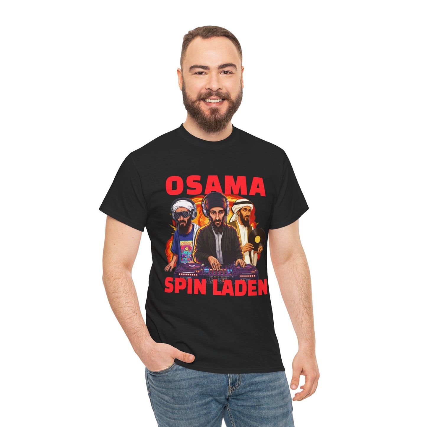 OSAMA SPIN LADEN DJ SHIRT