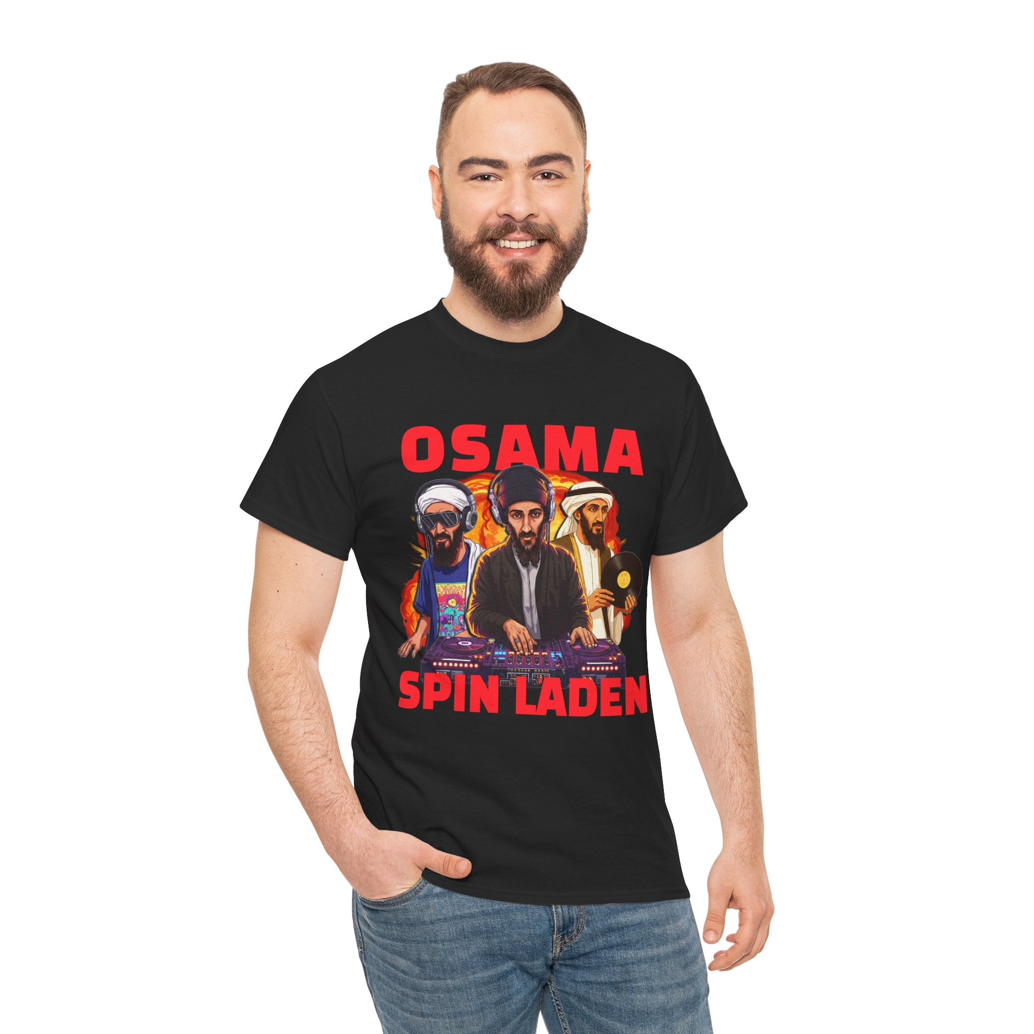 OSAMA SPIN LADEN DJ SHIRT