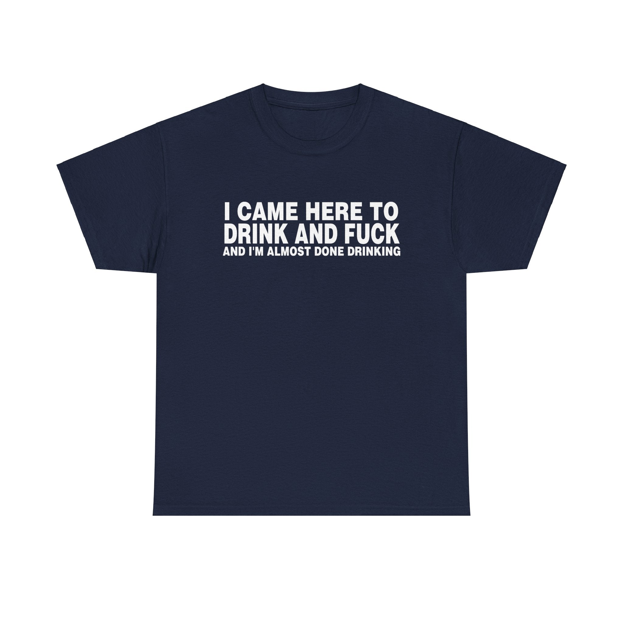 I CAME HERE TO DRINK AND FUCK AND I'M ALMOST DONE DRINKING SHIRT