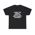 GREAT TITS AND OPINIONS SHIRT