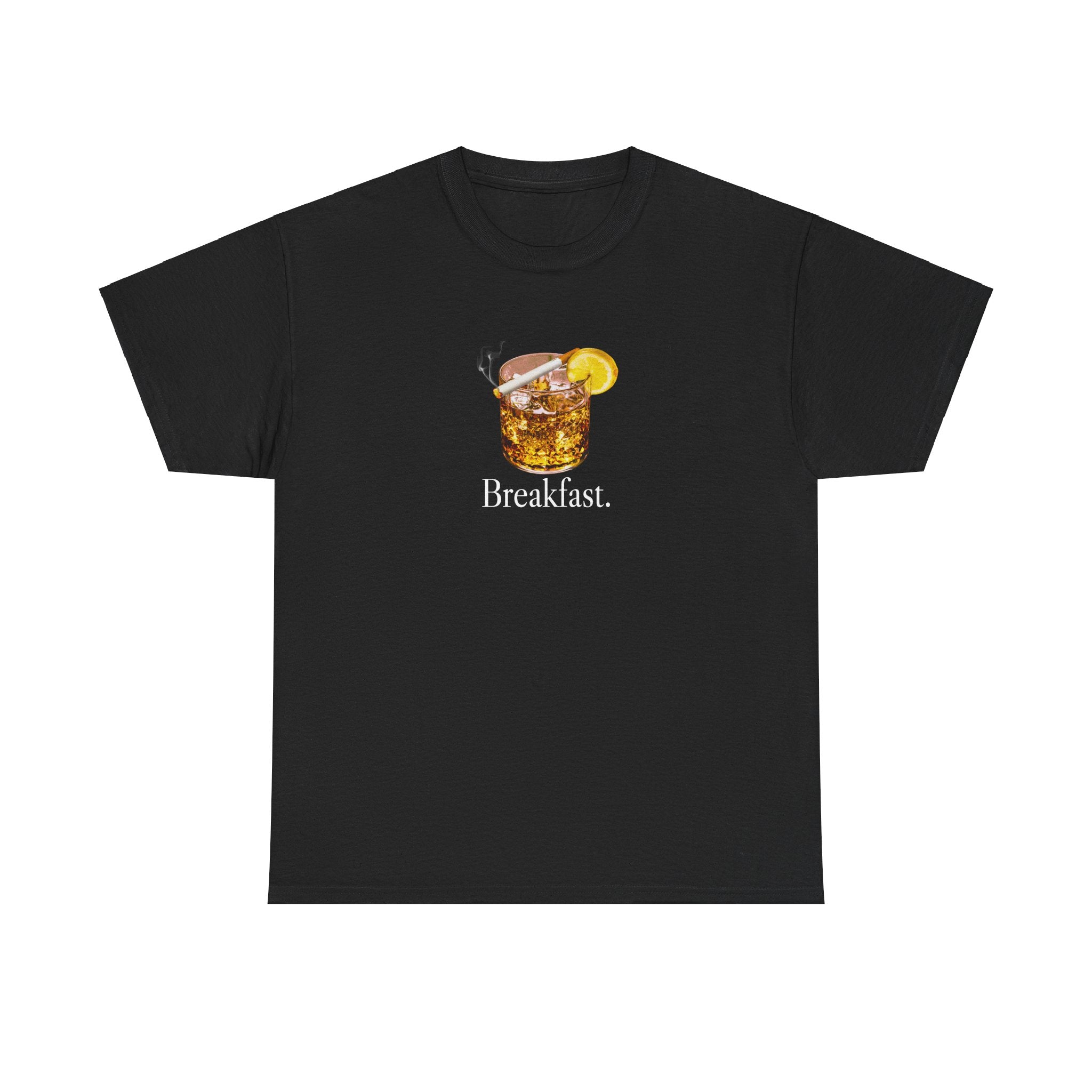 BREAKFAST ALCOHOL AND CIGARETTE SHIRT