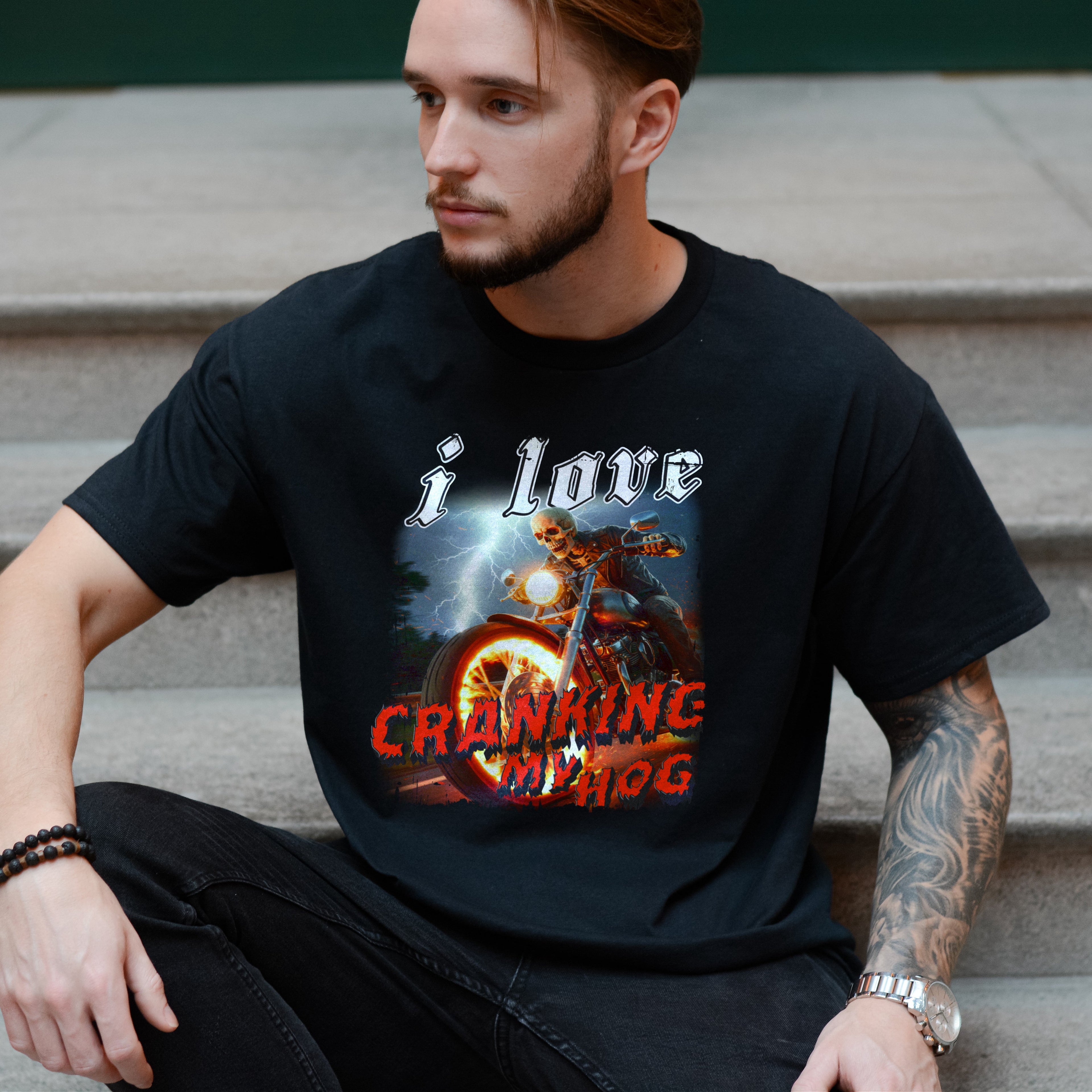I LOVE CRANKING MY HOG VINTAGE SHIRT