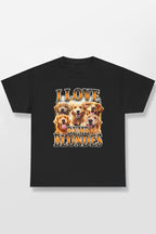 I LOVE DUMB BLONDES DOG SHIRT