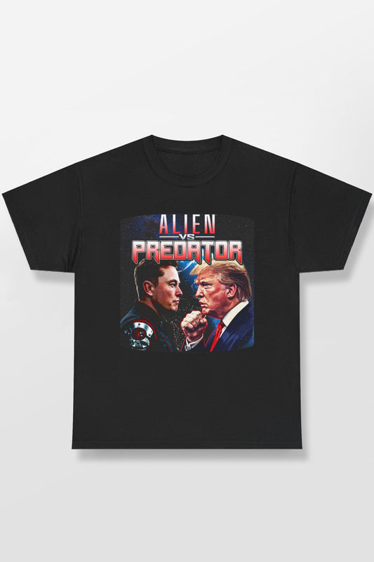 ALIEN VS PREDATOR ELON MUSK VS DONALD TRUMP SHIRT