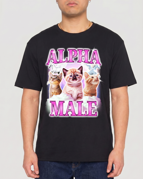 ALPHA MALE CAT RAINBOW UNICORN SHIRT