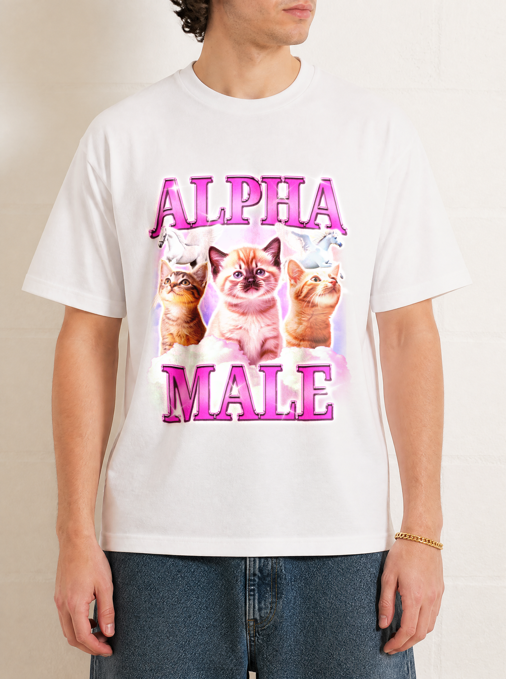 Alpha Male Cat Rainbow Unicorn Shirt