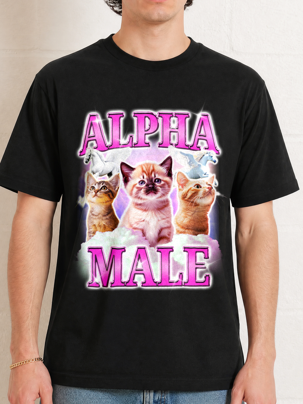 Alpha Male Cat Rainbow Unicorn Shirt