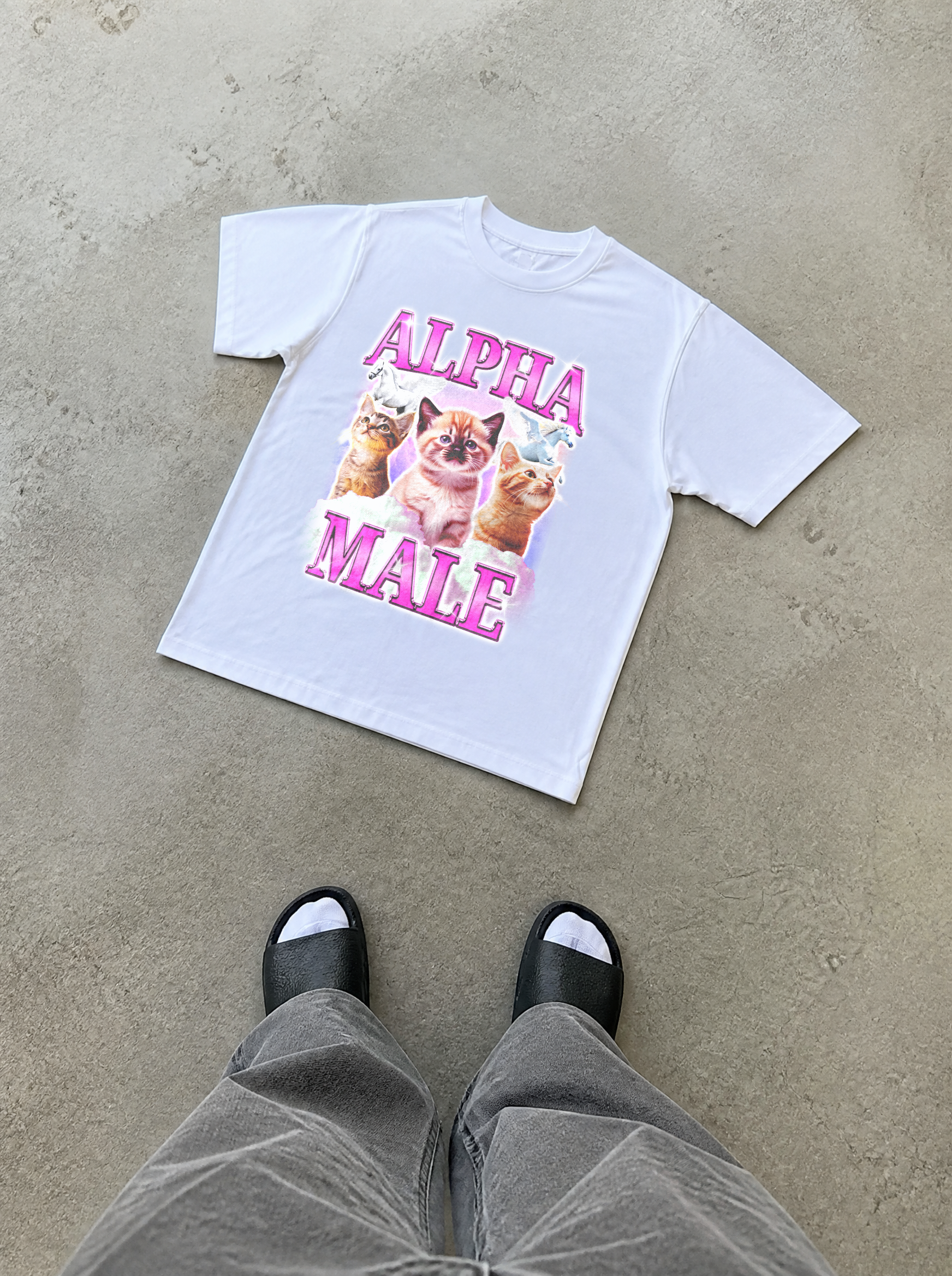 Alpha Male Cat Rainbow Unicorn Shirt