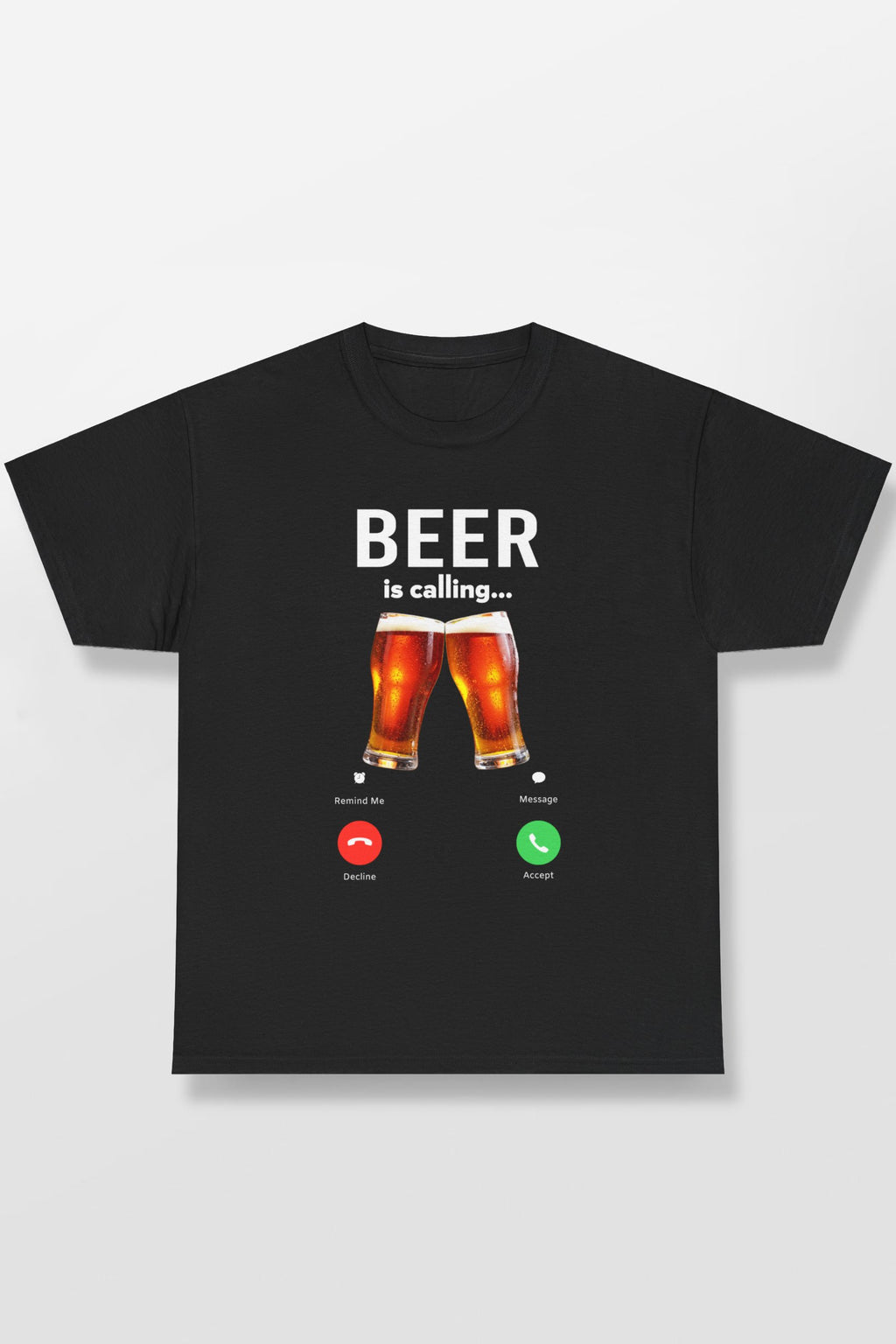 BEER IS CALLING PHONE SCREEN SHIRT