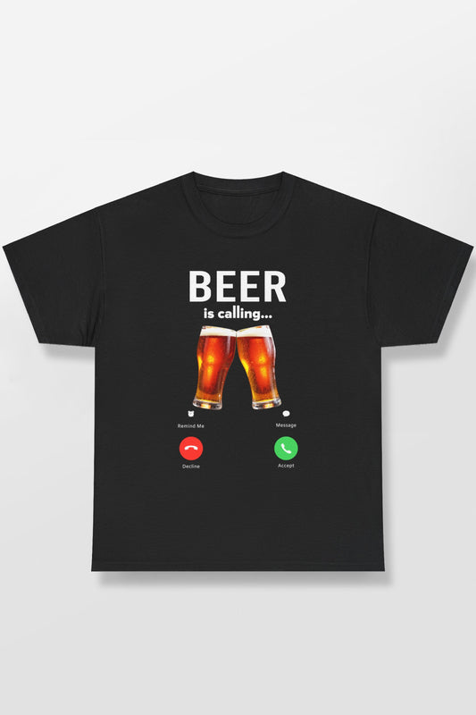 BEER IS CALLING PHONE SCREEN SHIRT