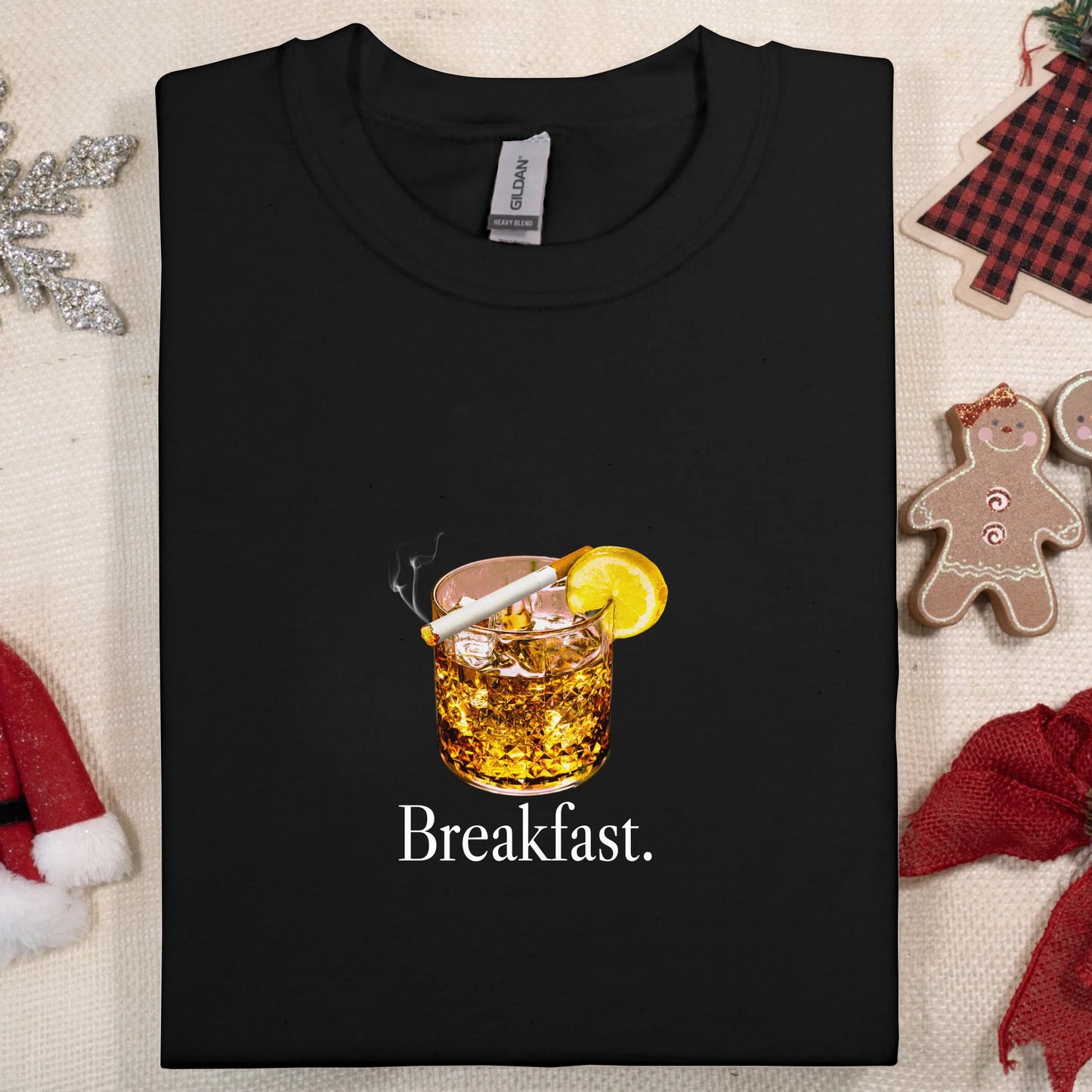 BREAKFAST ALCOHOL AND CIGARETTE SHIRT