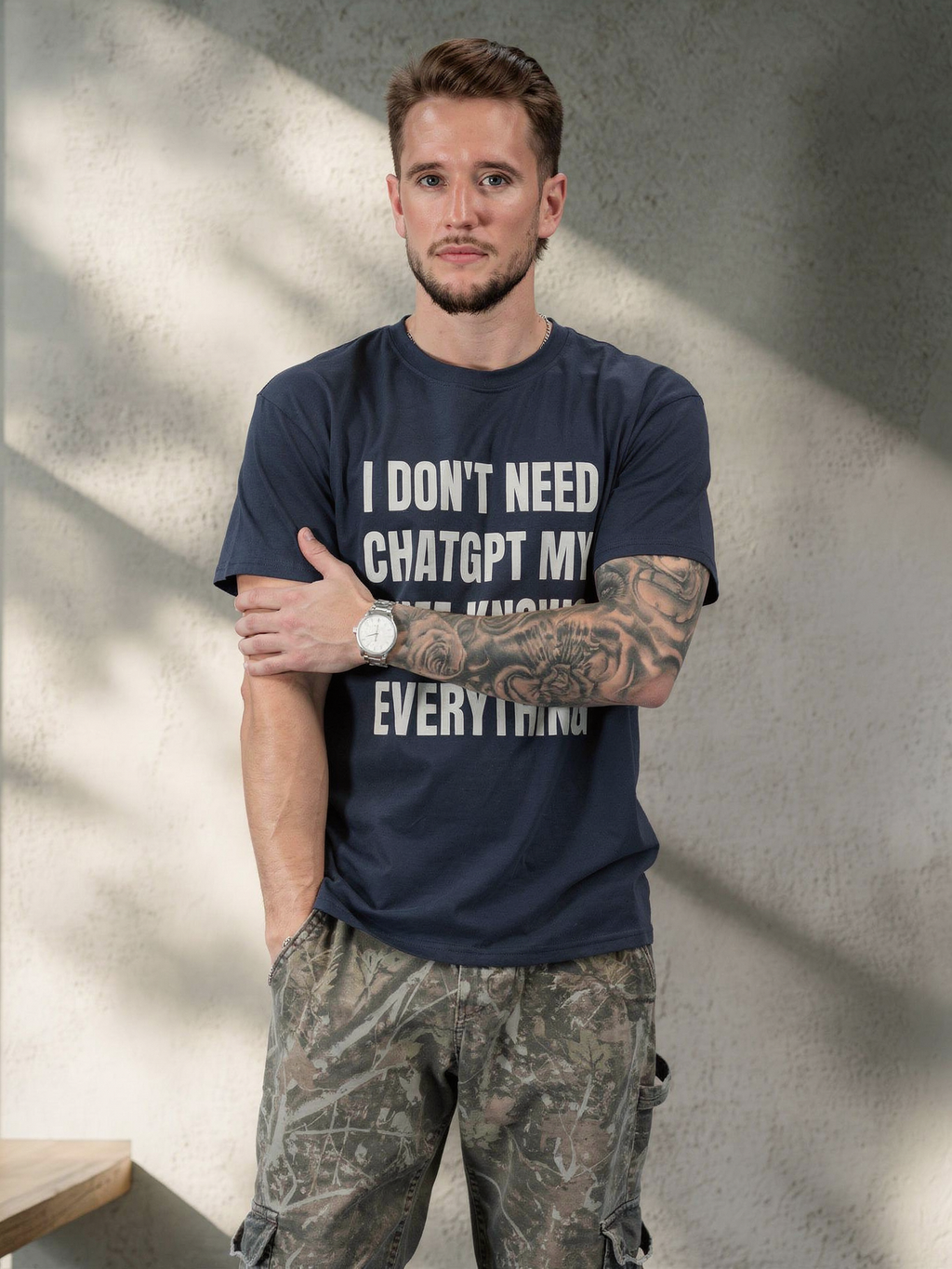 I DON'T NEED CHATGPT MY WIFE KNOWS EVERYTHING SHIRT