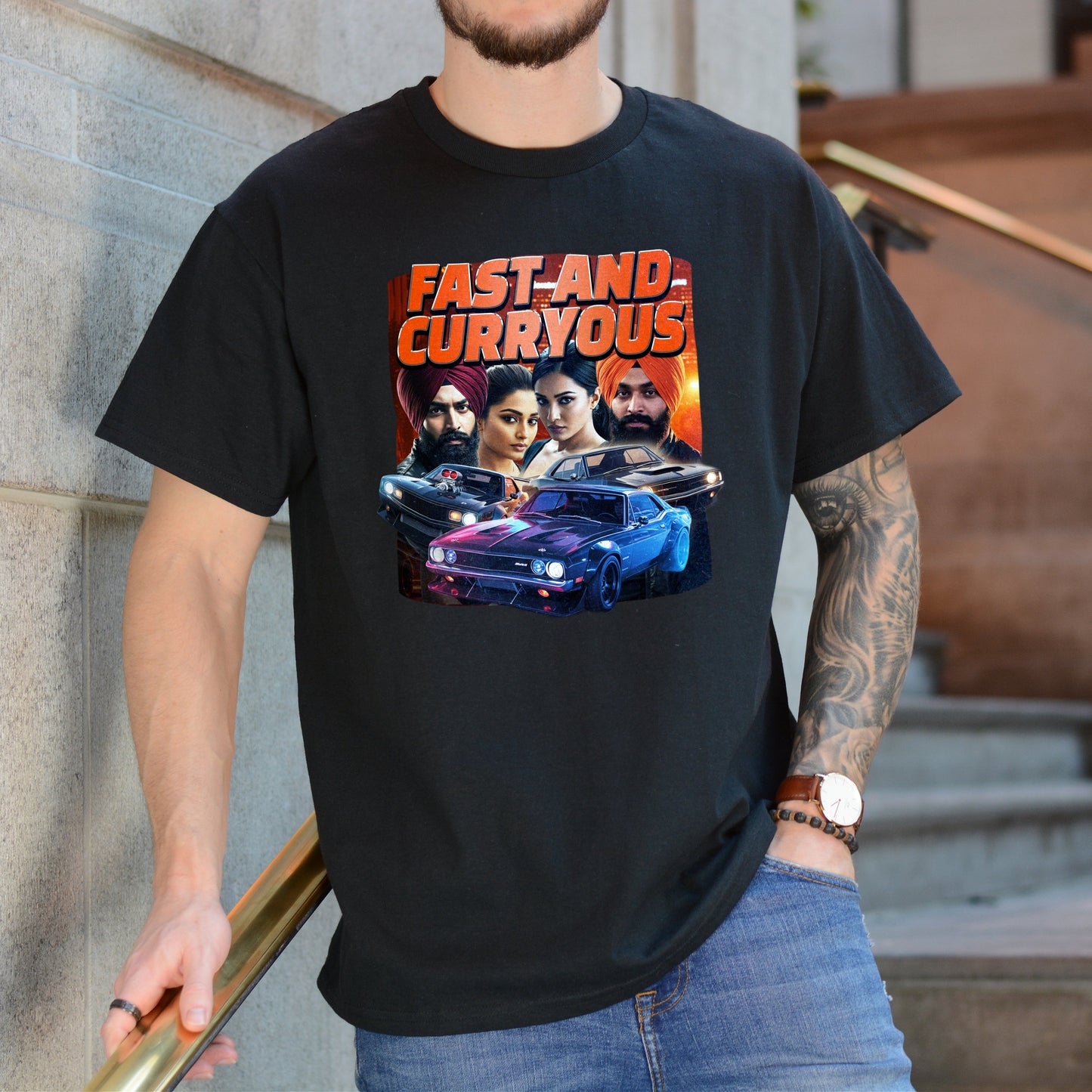 FAST AND CURRYOUS FURIOUS INDIAN SHIRT