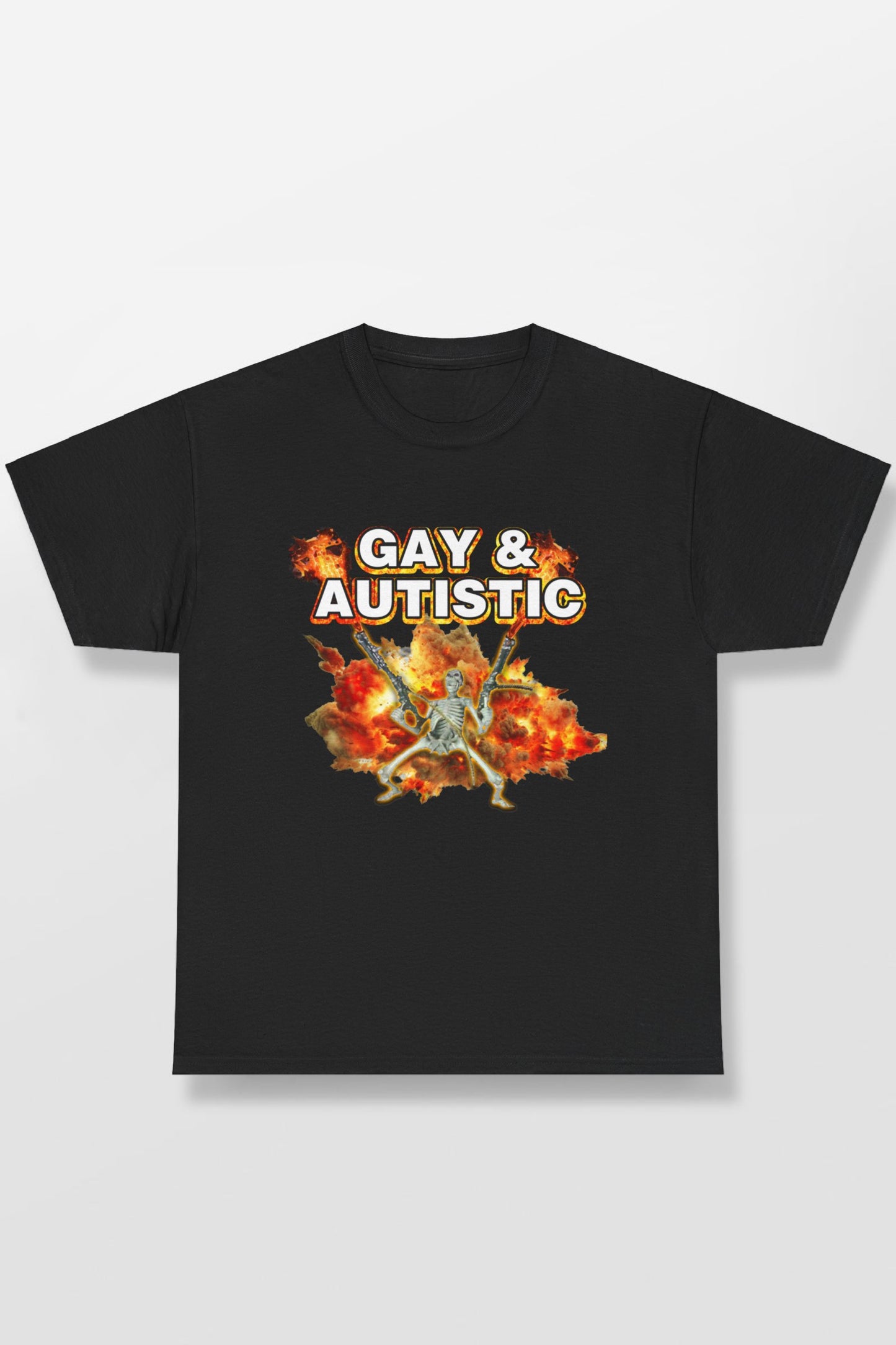 GAY AND AUTISTIC SKELETON SHIRT