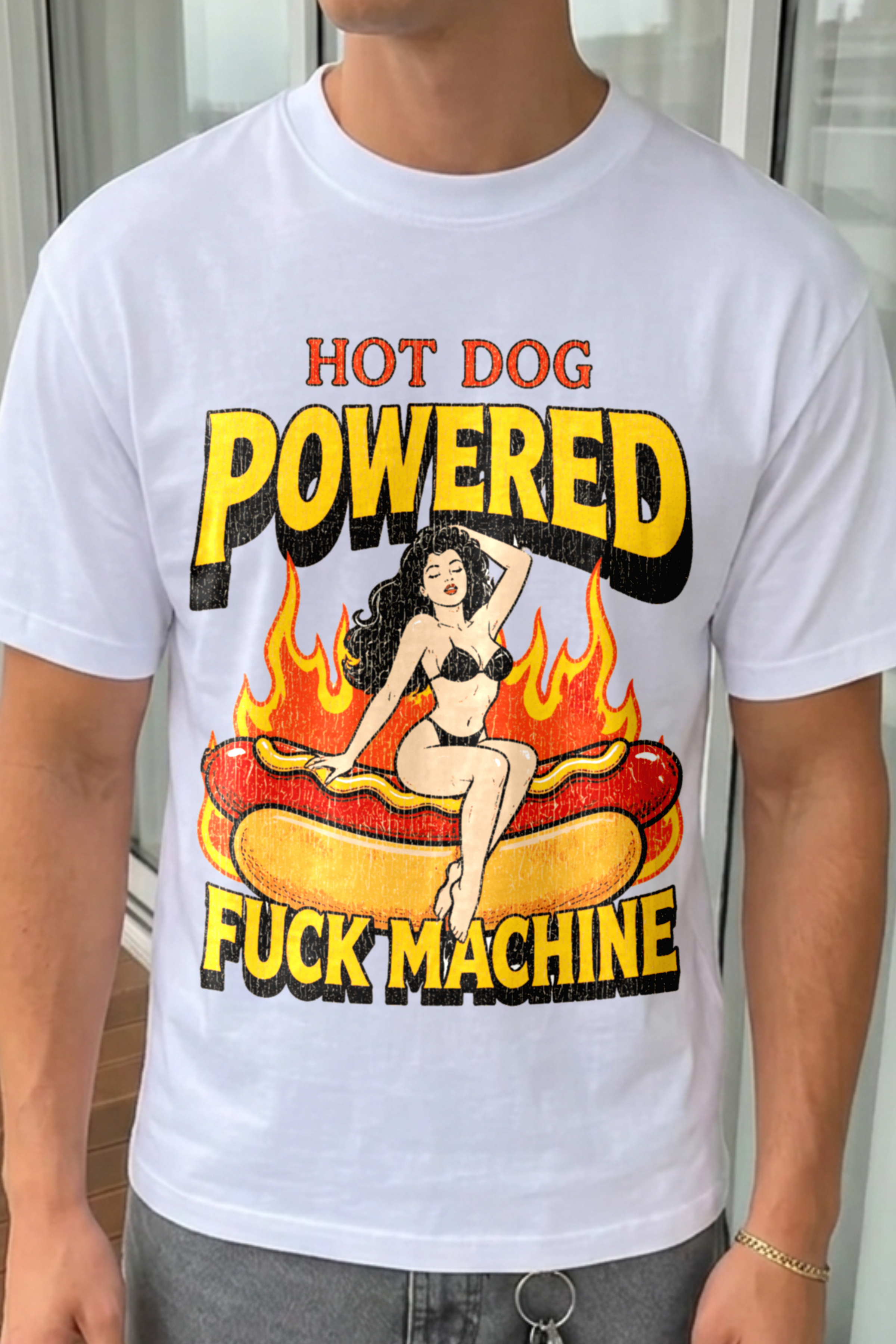 Hot Dog Powered Fuck Machine Vintage Shirt