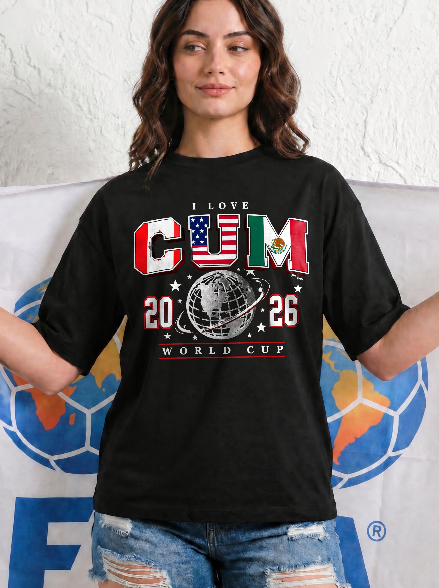 I LOVE CUM WORLD CUP SHIRT
