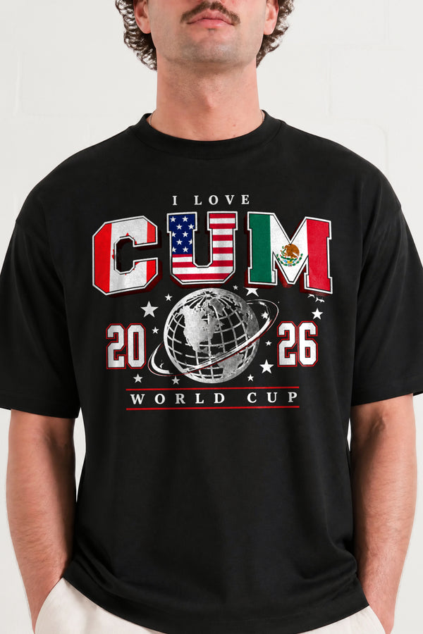 I LOVE CUM WORLD CUP SHIRT