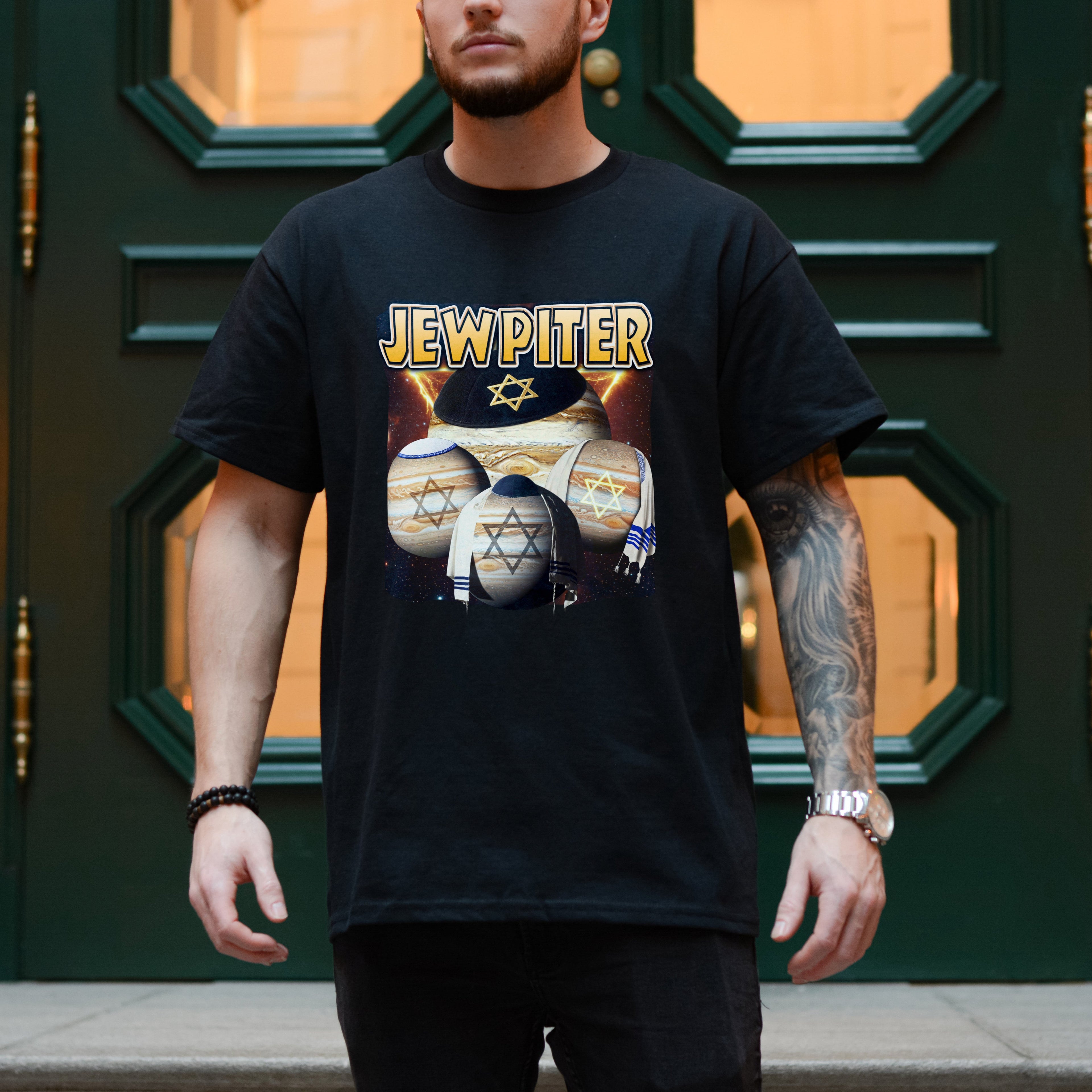JEWPITER JEWISH THEMED JUPITER SHIRT
