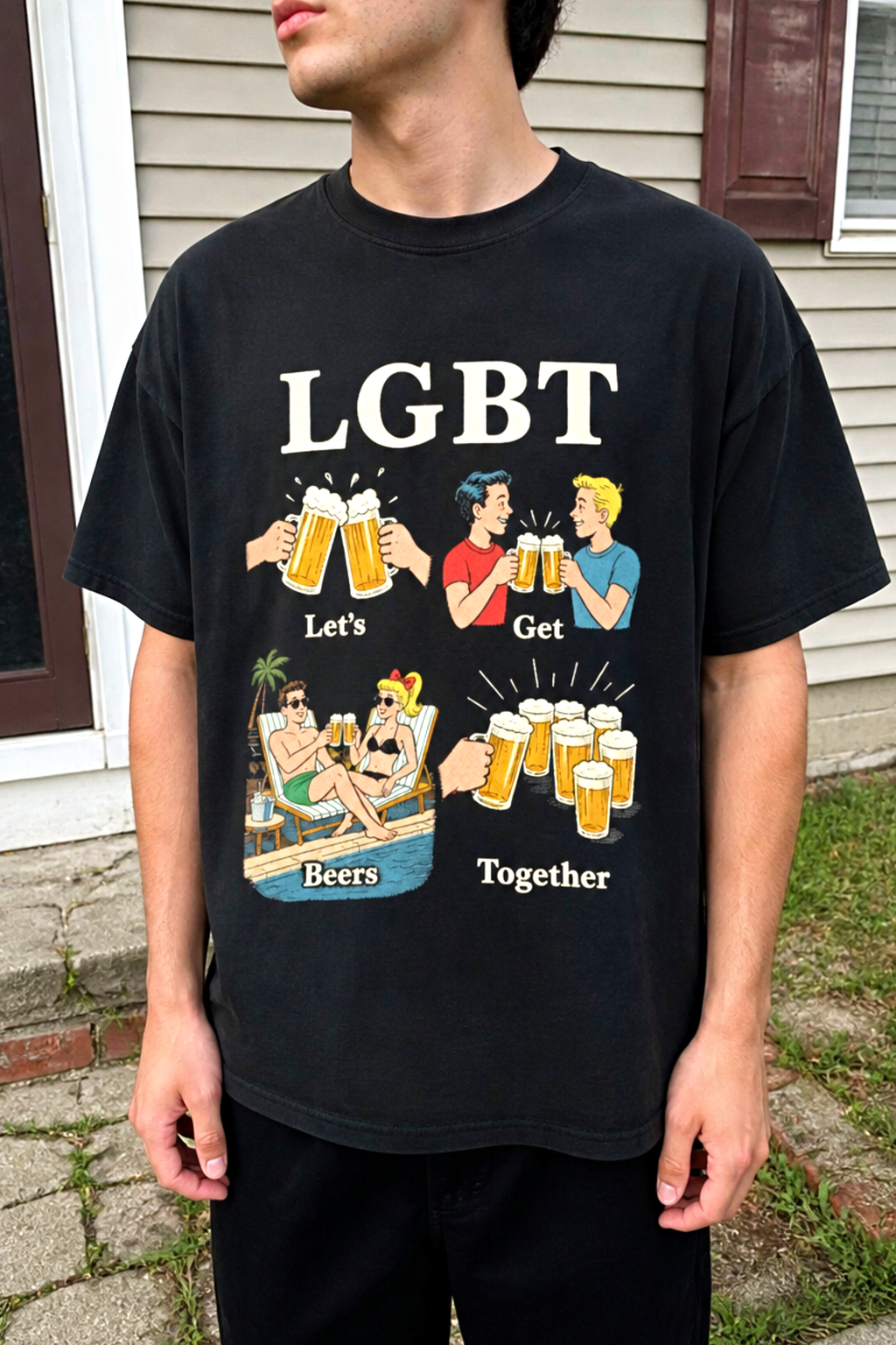 LGBT Let’s Get Beers Together Shirt
