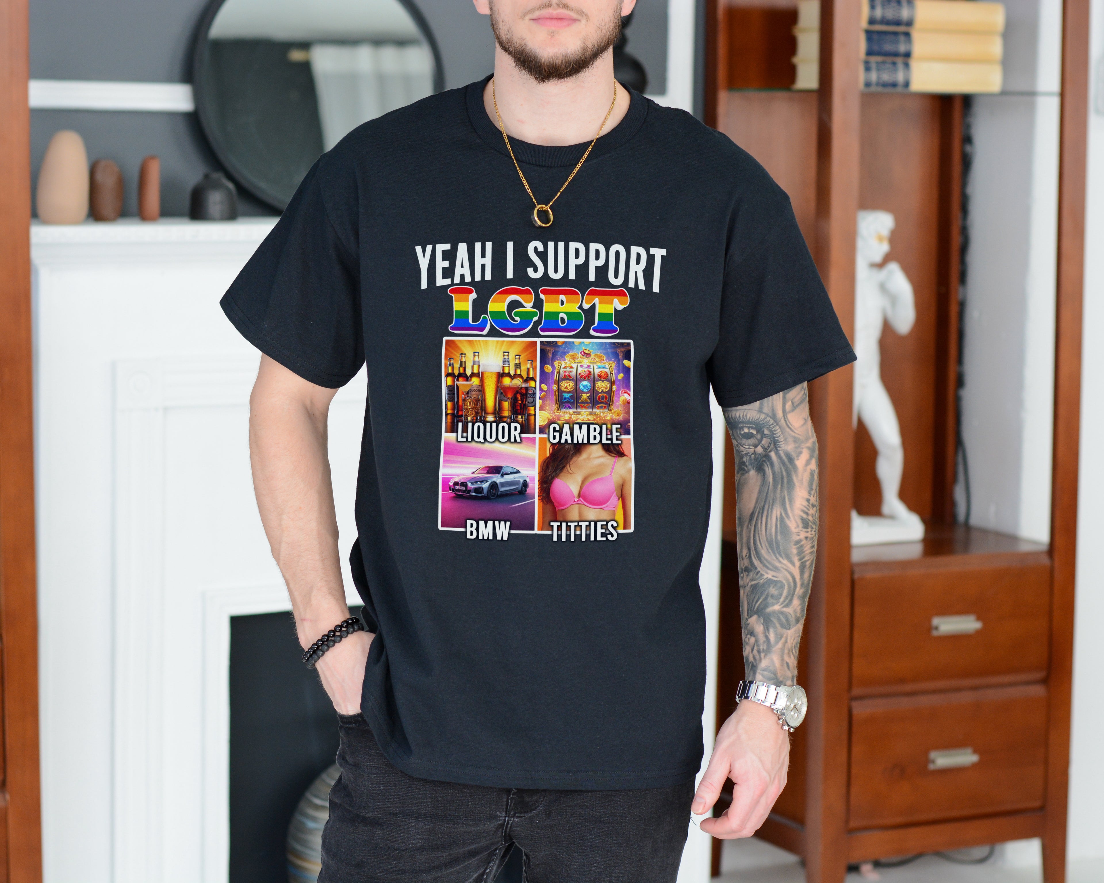 YEAH I SUPPORT LGBT SHIRT